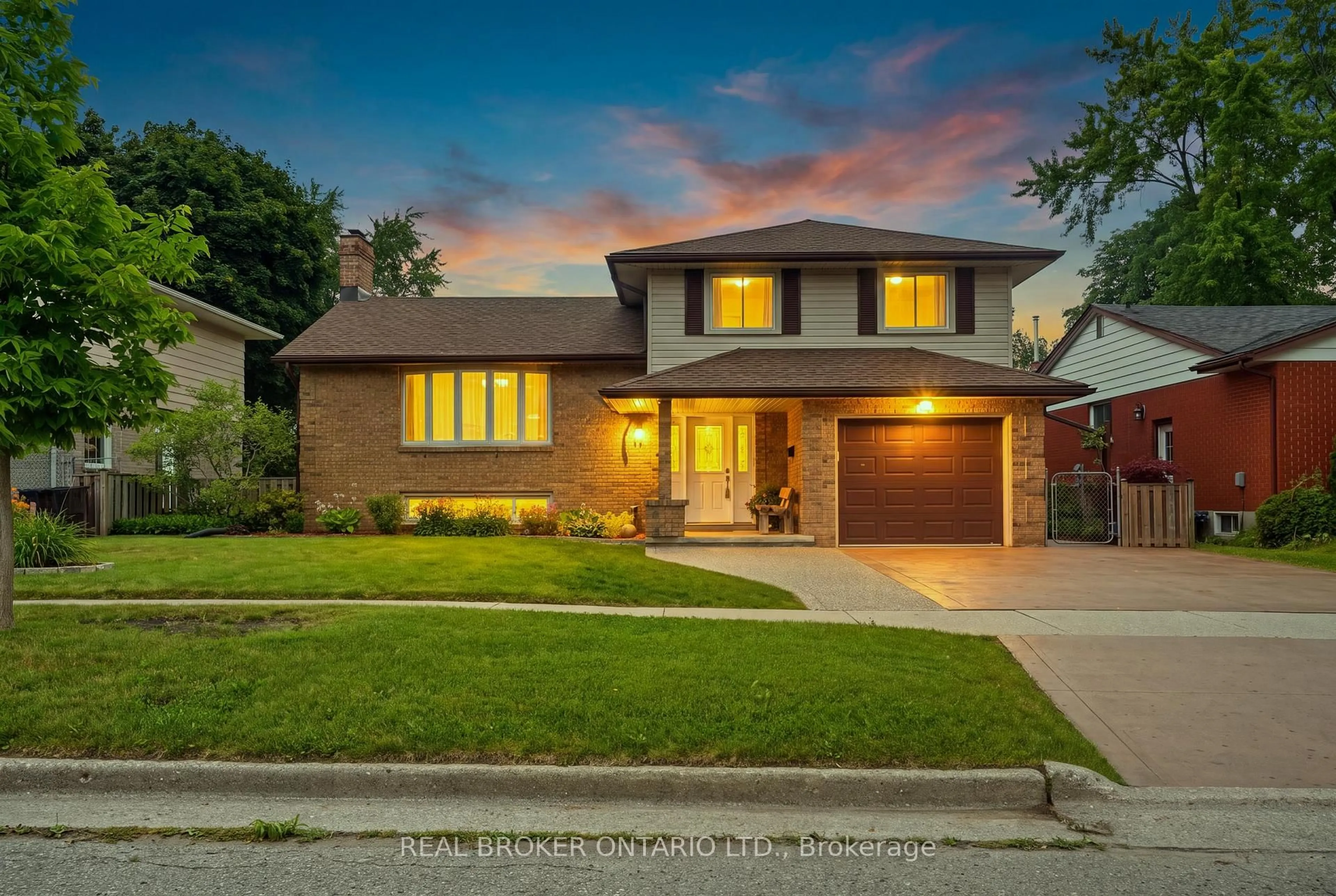 Home with brick exterior material, street for 76 Lower Canada Cres, Kitchener Ontario N2P 1E8