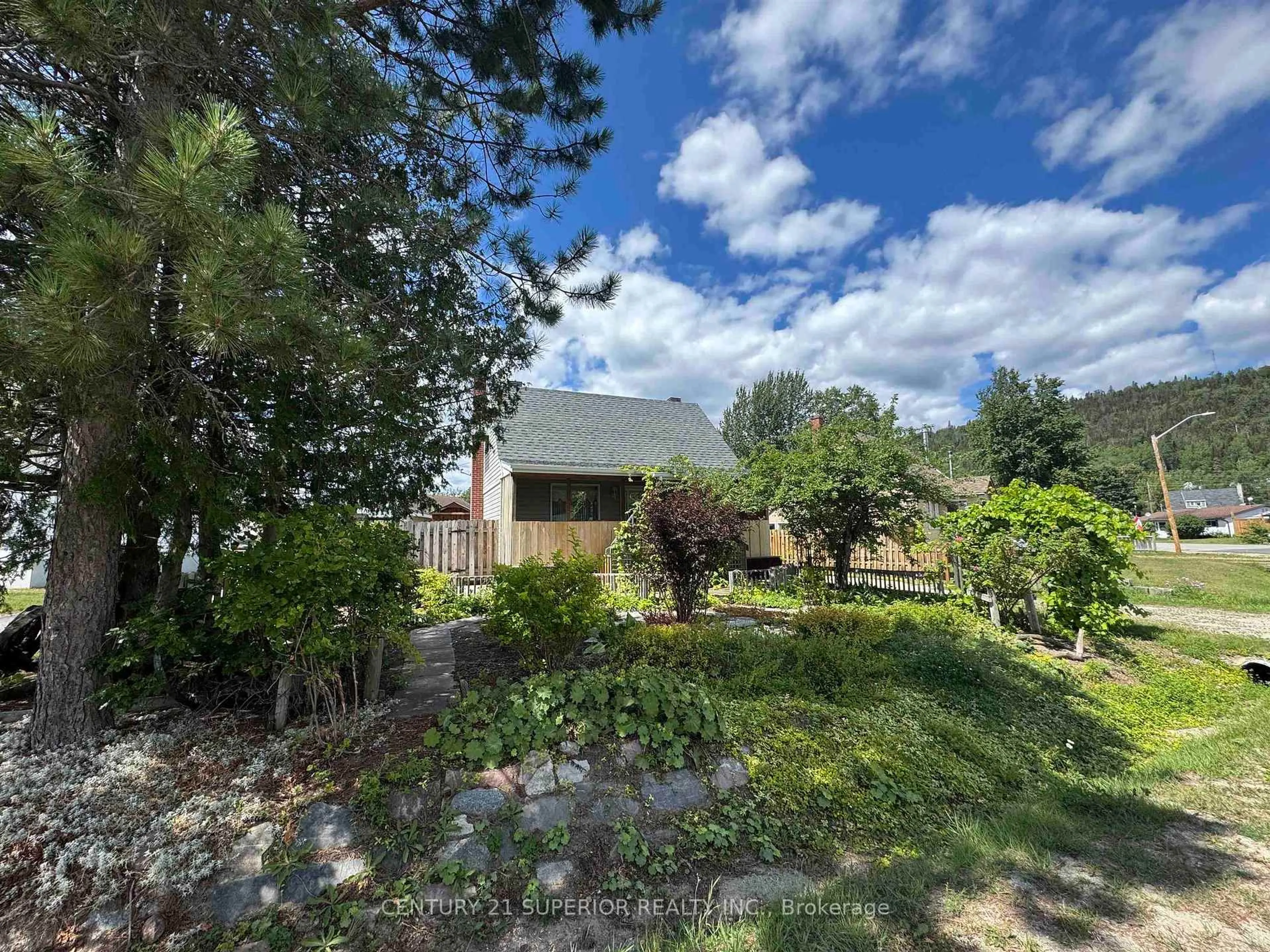 A pic from outside/outdoor area/front of a property/back of a property/a pic from drone, forest/trees view for 20 Heron Dr, Manitouwadge Ontario P0T 2C0