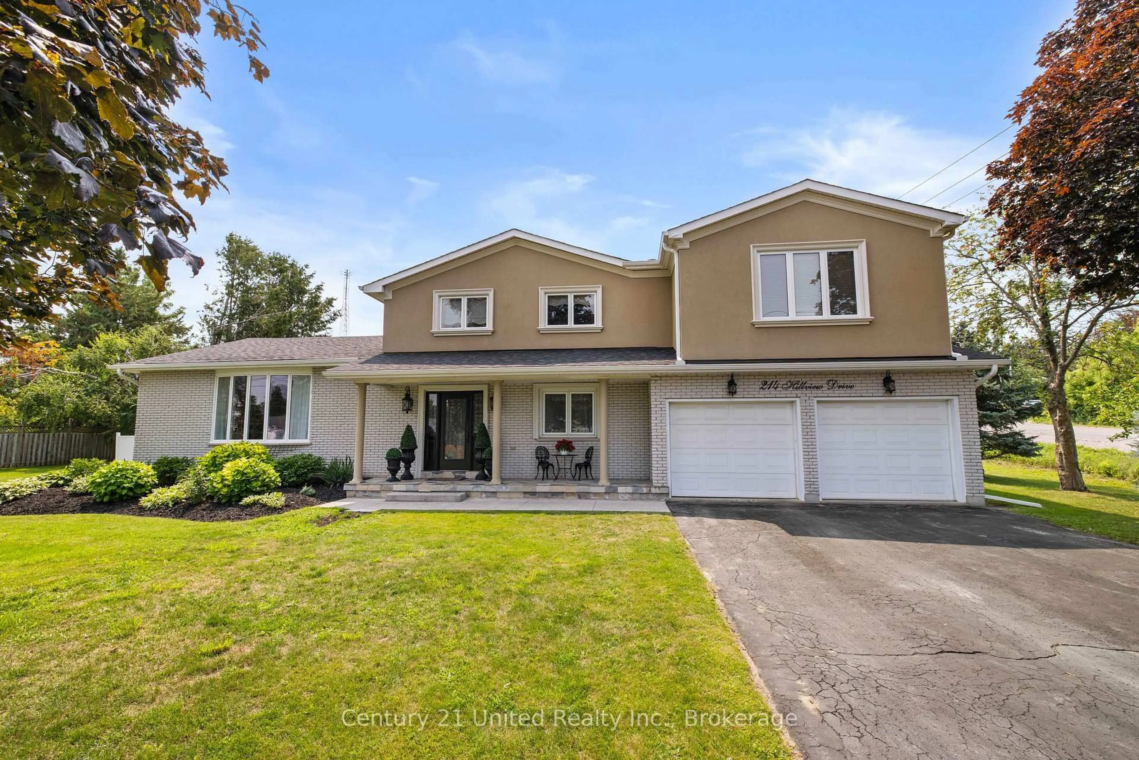 Home with vinyl exterior material, street for 214 Hillview Dr, Peterborough Ontario K9K 2N2