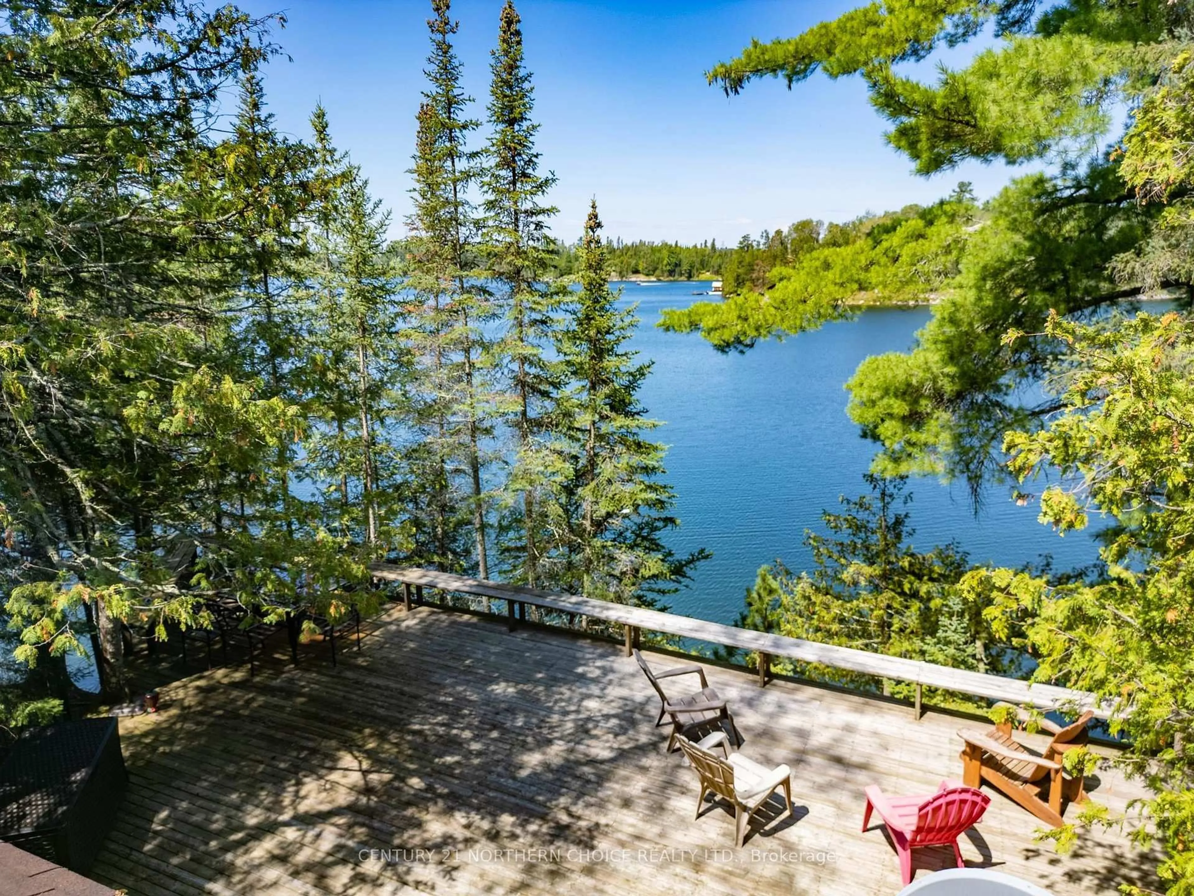 Patio, water/lake/river/ocean view for 80 Panorama Rd, Sioux Narrows-Nestor Falls Ontario P0X 1N0