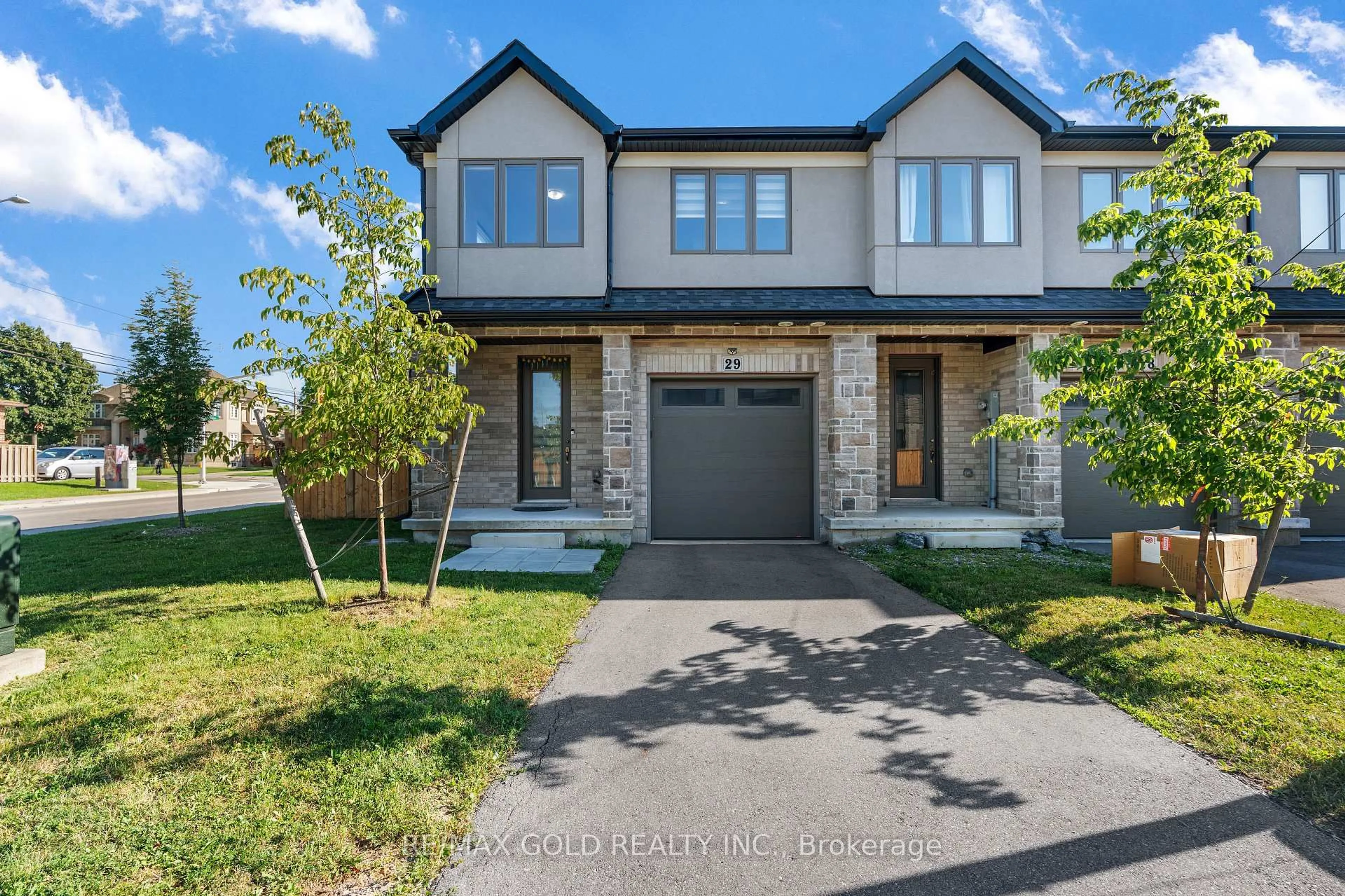 Home with brick exterior material, street for 166 Mount Albion Rd #29, Hamilton Ontario L8K 5S8