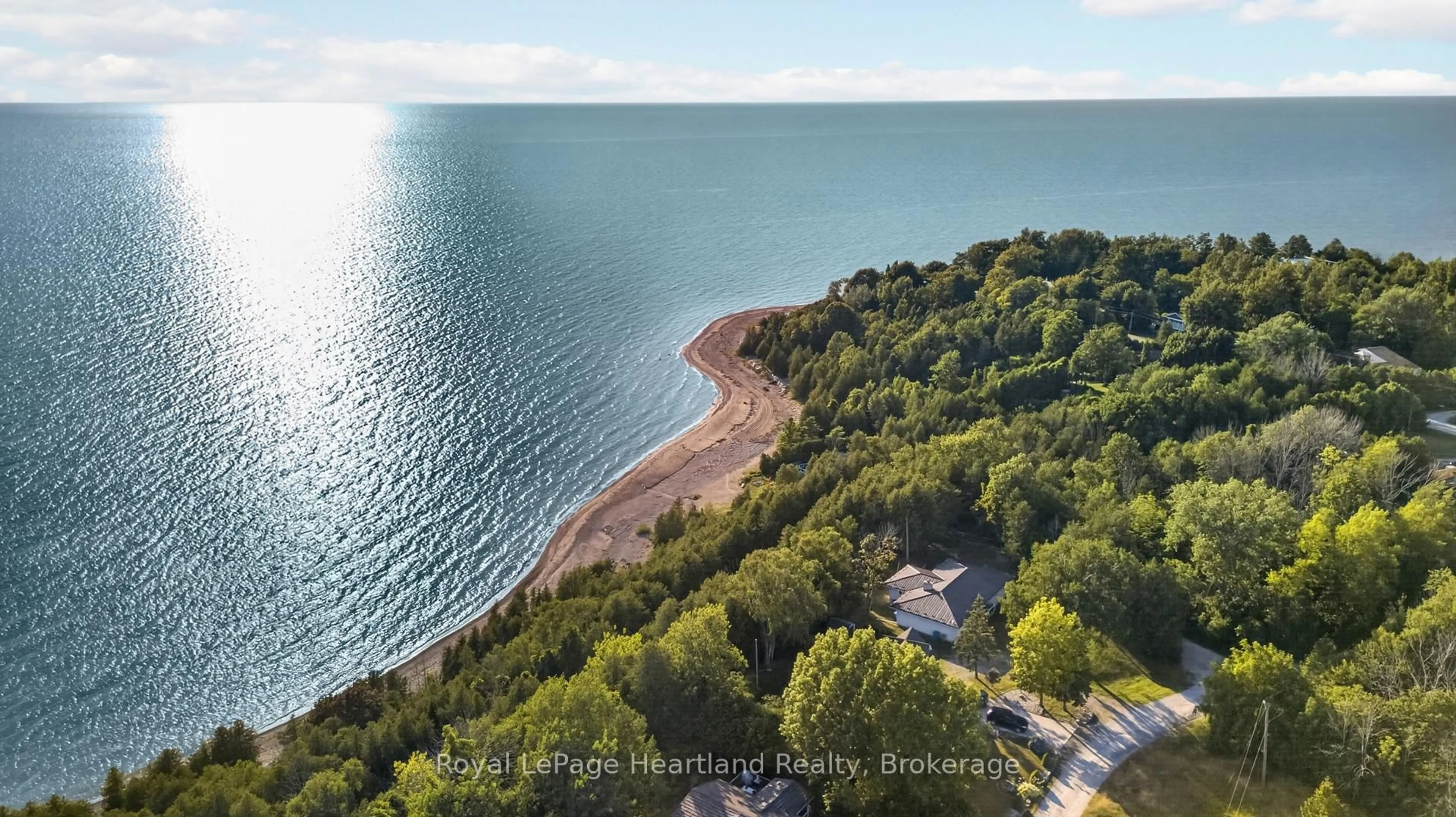 A pic from outside/outdoor area/front of a property/back of a property/a pic from drone, water/lake/river/ocean view for 83429 David Dr, Ashfield-Colborne-Wawanosh Ontario N7A 3X9