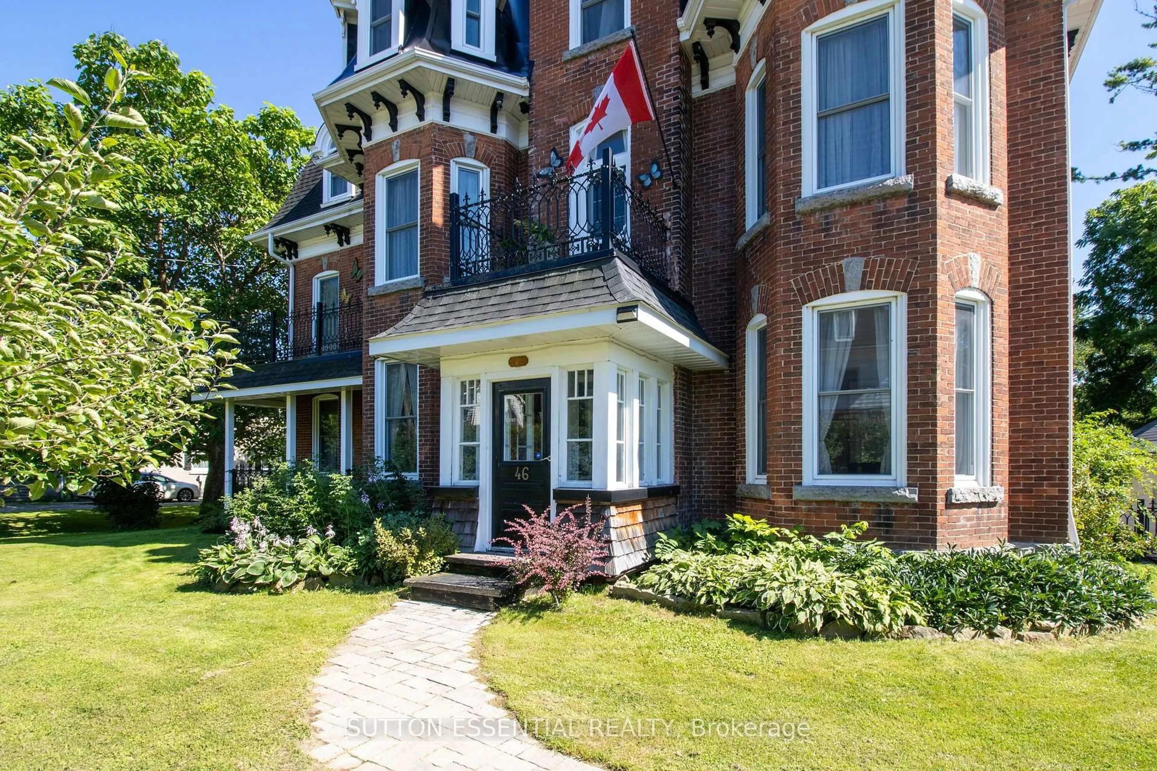 Home with brick exterior material, street for 46 Quabbin Rd, Front of Yonge Ontario K0E 1R0