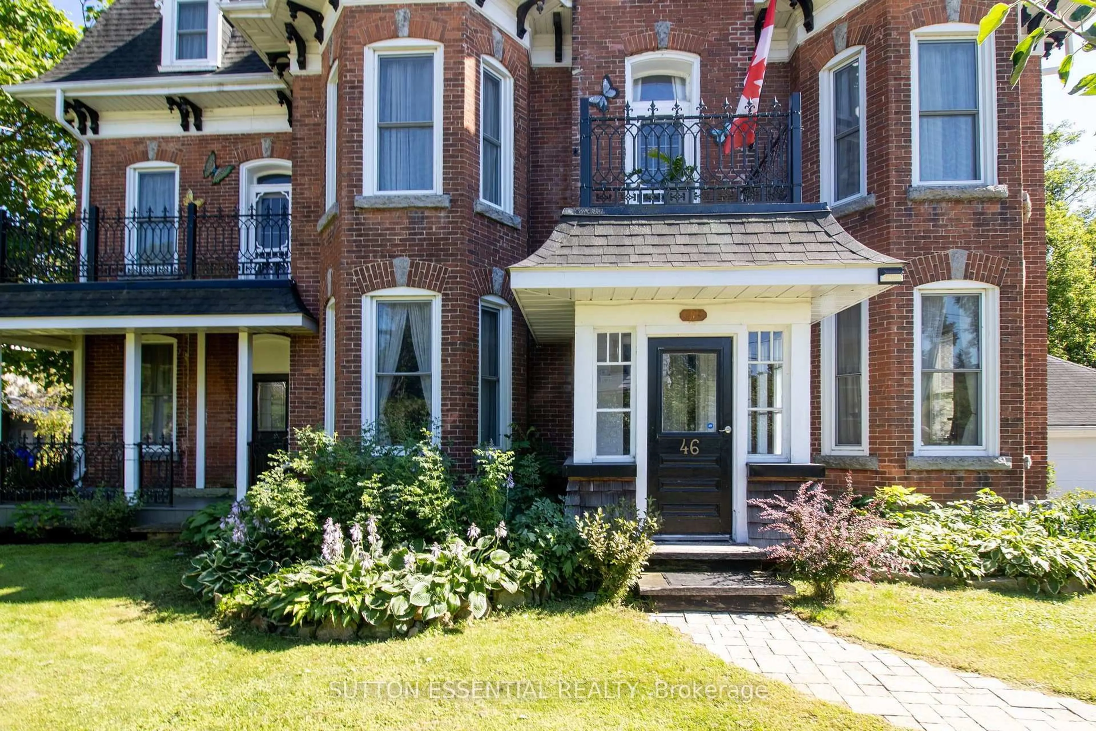 Home with brick exterior material, street for 46 Quabbin Rd, Front of Yonge Ontario K0E 1R0