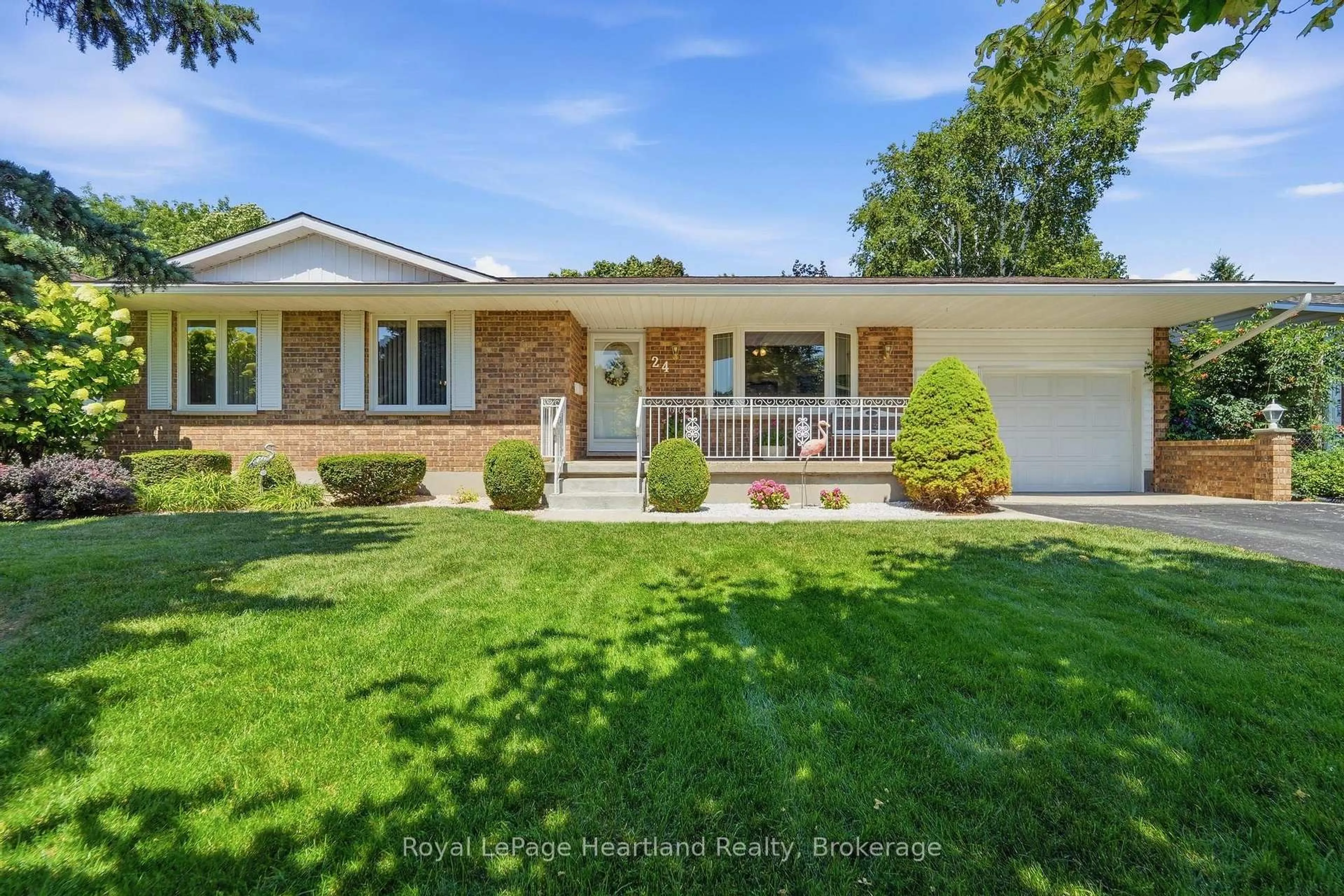 Home with brick exterior material, street for 24 Leonard Dr, Goderich Ontario N7A 4K6