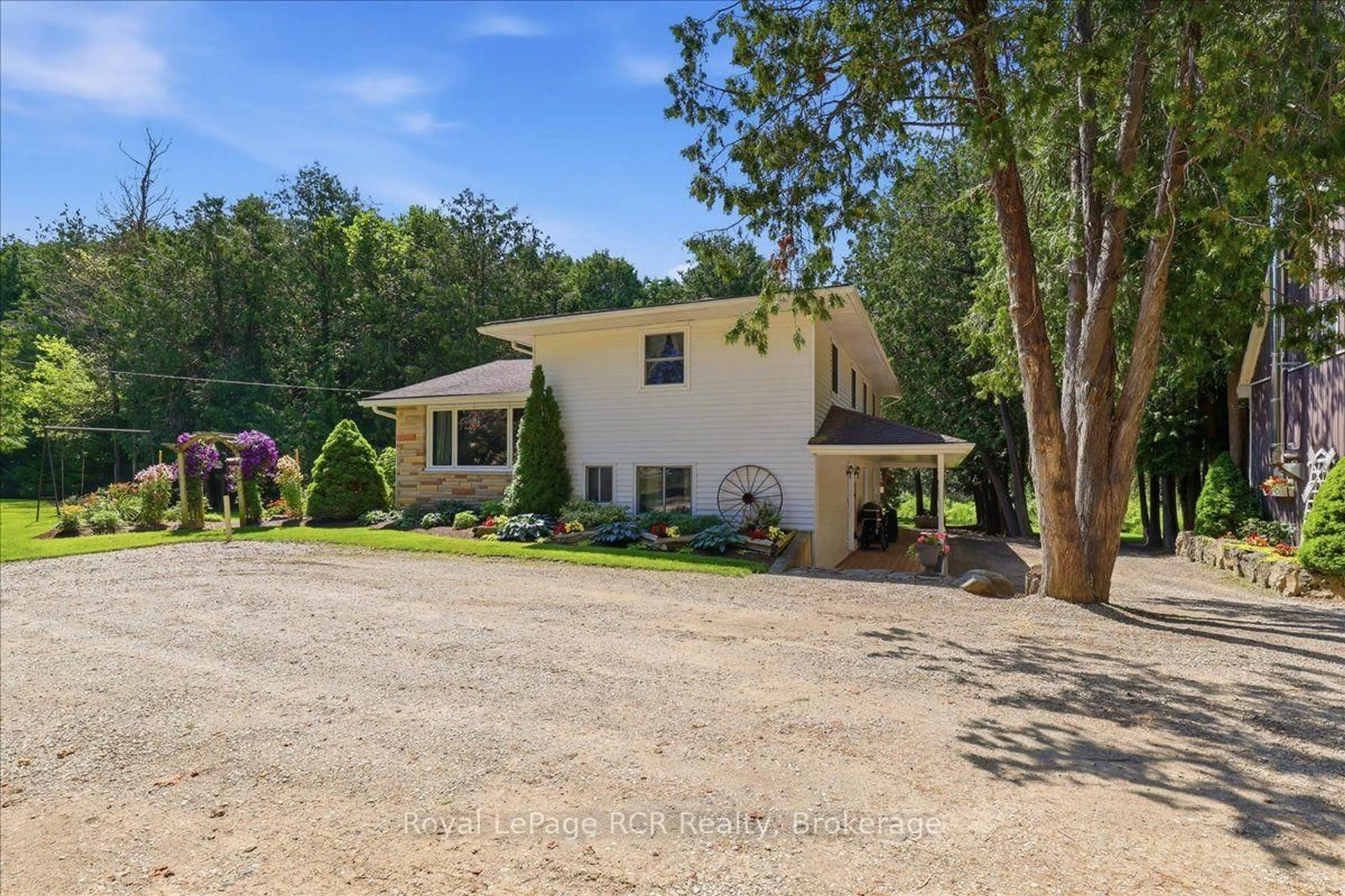 A pic from outside/outdoor area/front of a property/back of a property/a pic from drone, unknown for 7525 Highway 89, Wellington North Ontario N0G 2L0