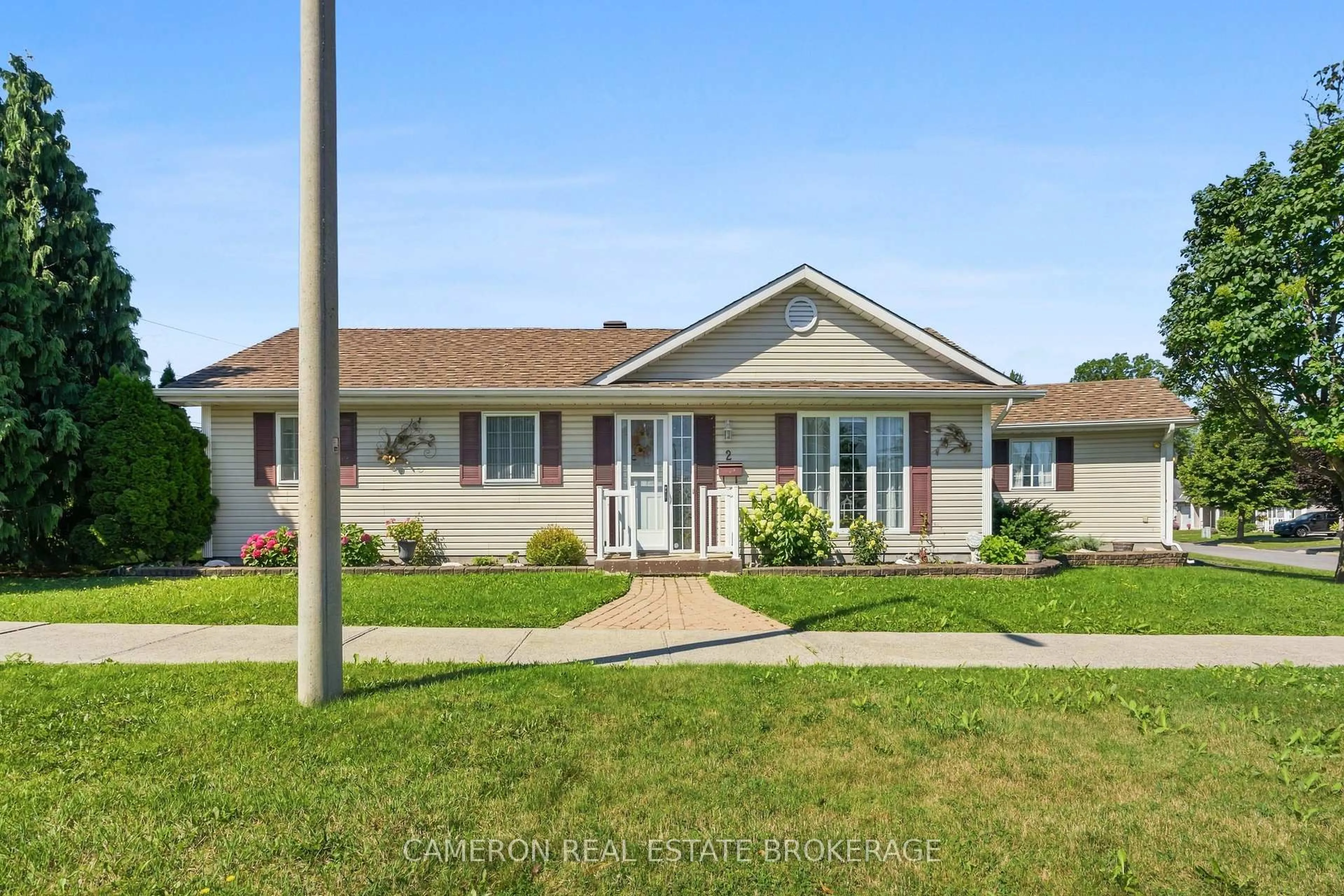 Home with vinyl exterior material, street for 2 Enza Dr, Cornwall Ontario K6H 7N7