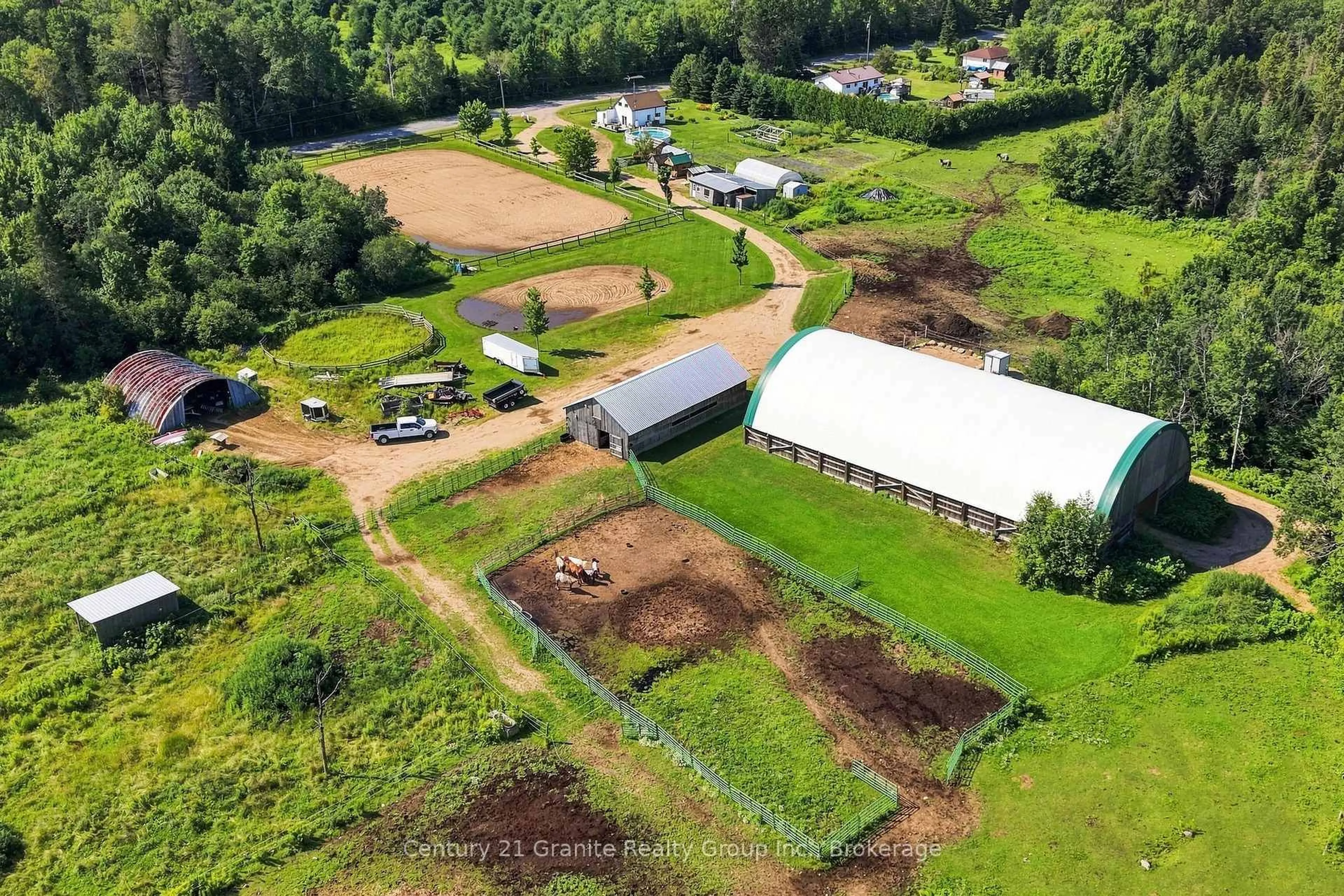 A pic from outside/outdoor area/front of a property/back of a property/a pic from drone, building for 239 East Lake Rd, Maynooth Ontario K0L 2S0