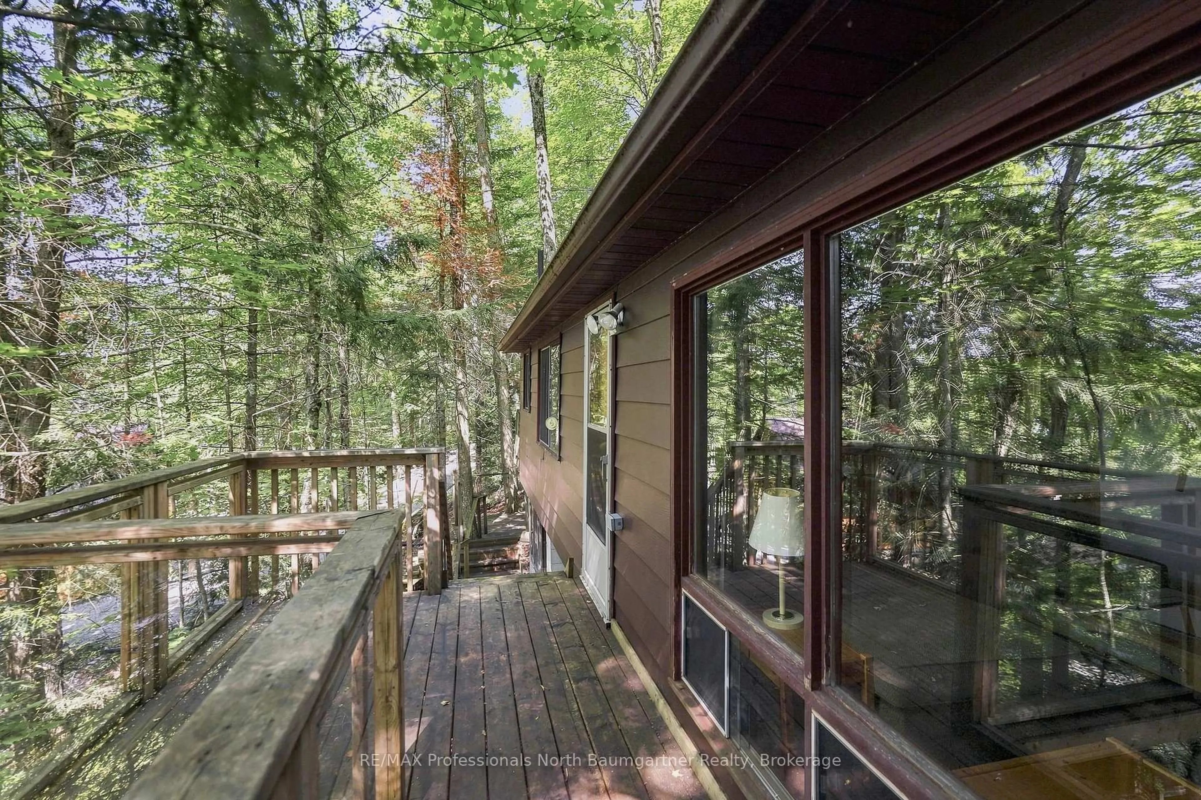 Patio, forest/trees view for 2183 Trapper's Tr, Dysart et al Ontario K0M 1S0