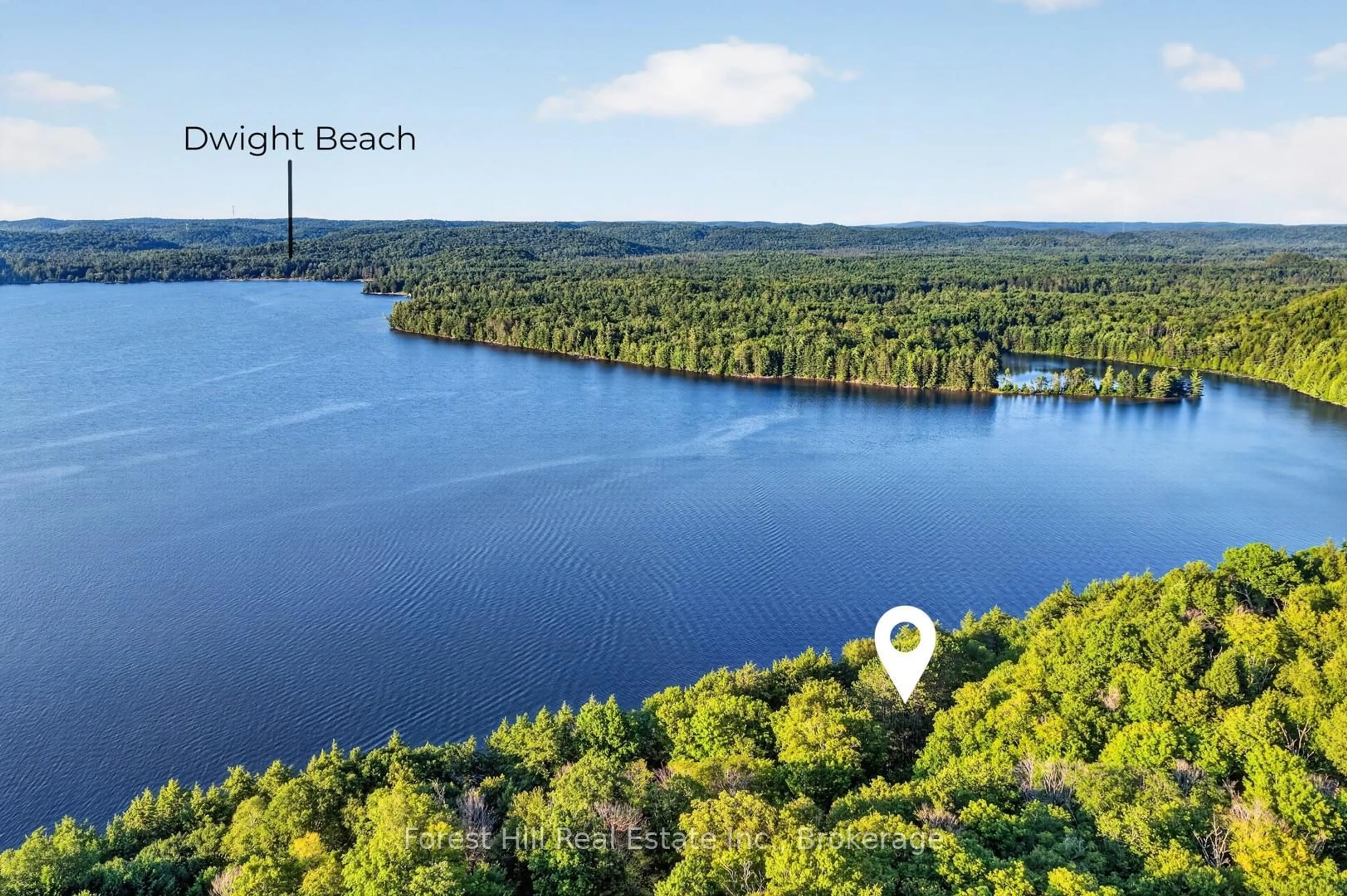 A pic from outside/outdoor area/front of a property/back of a property/a pic from drone, water/lake/river/ocean view for 1110 Joseph Tapley Rd, Lake of Bays Ontario P0A 1H0