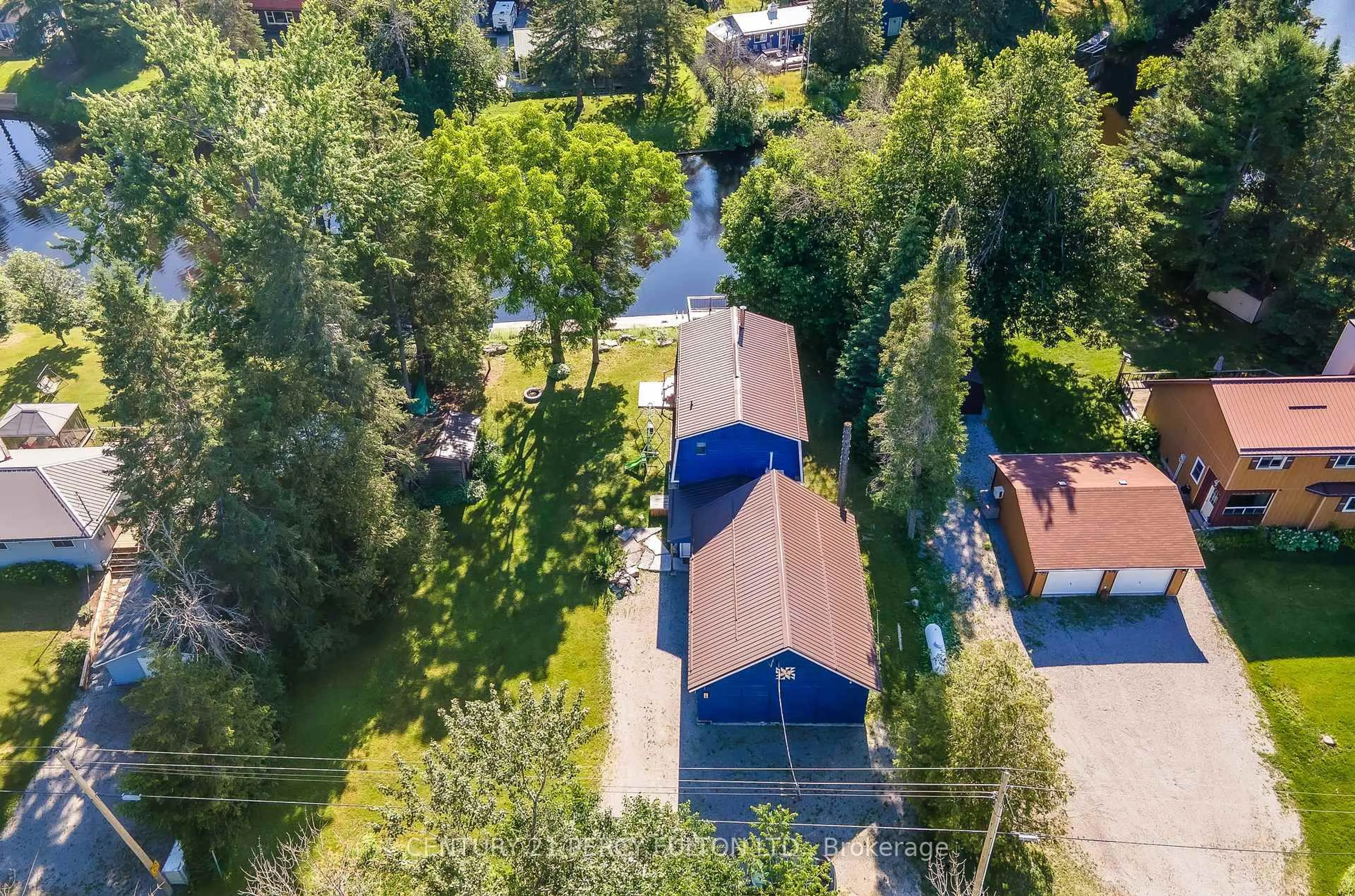 A pic from outside/outdoor area/front of a property/back of a property/a pic from drone, unknown for 79 Brook Rd, Kawartha Lakes Ontario K0M 1N0