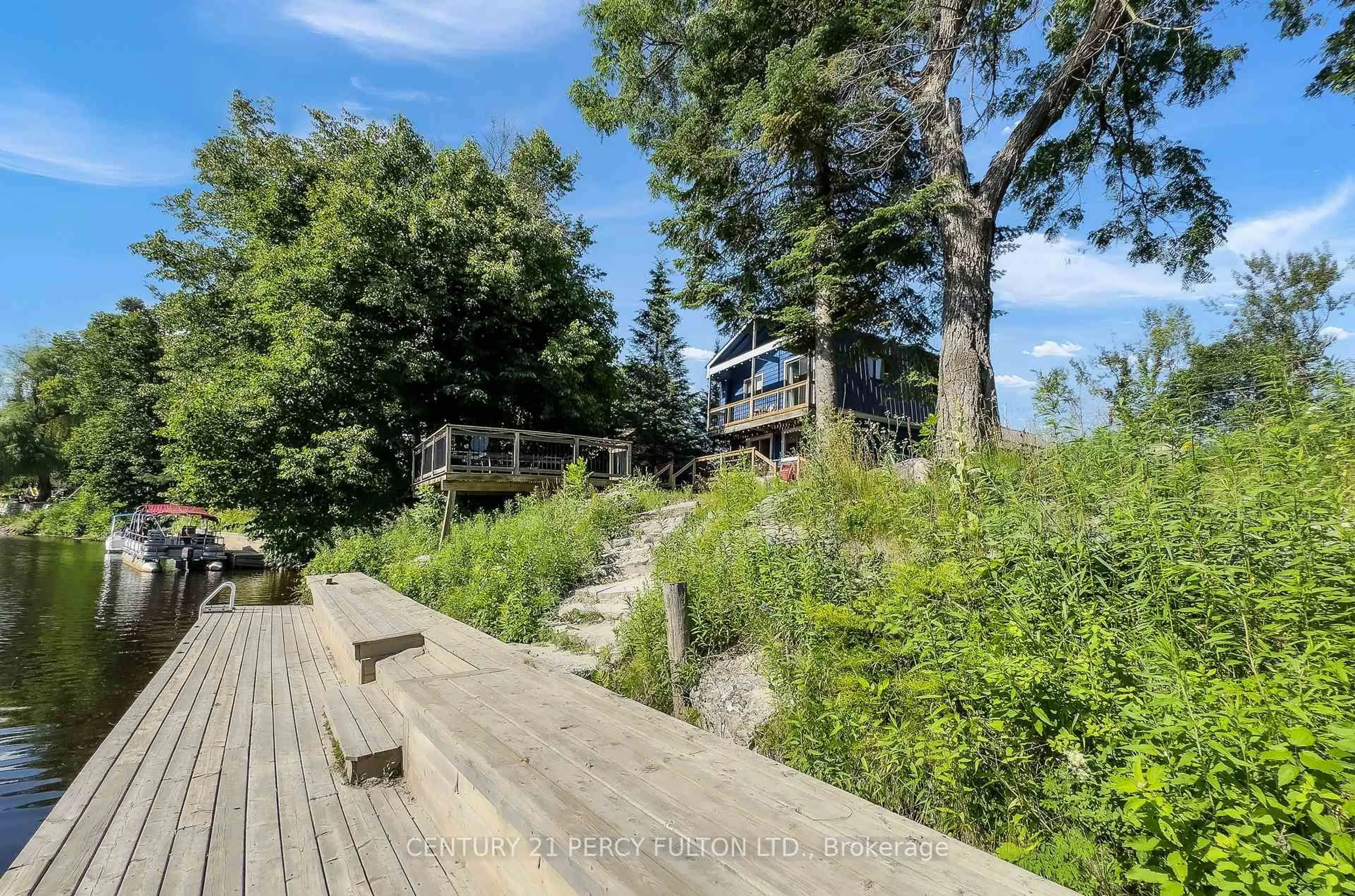 A pic from outside/outdoor area/front of a property/back of a property/a pic from drone, water/lake/river/ocean view for 79 Brook Rd, Kawartha Lakes Ontario K0M 1N0