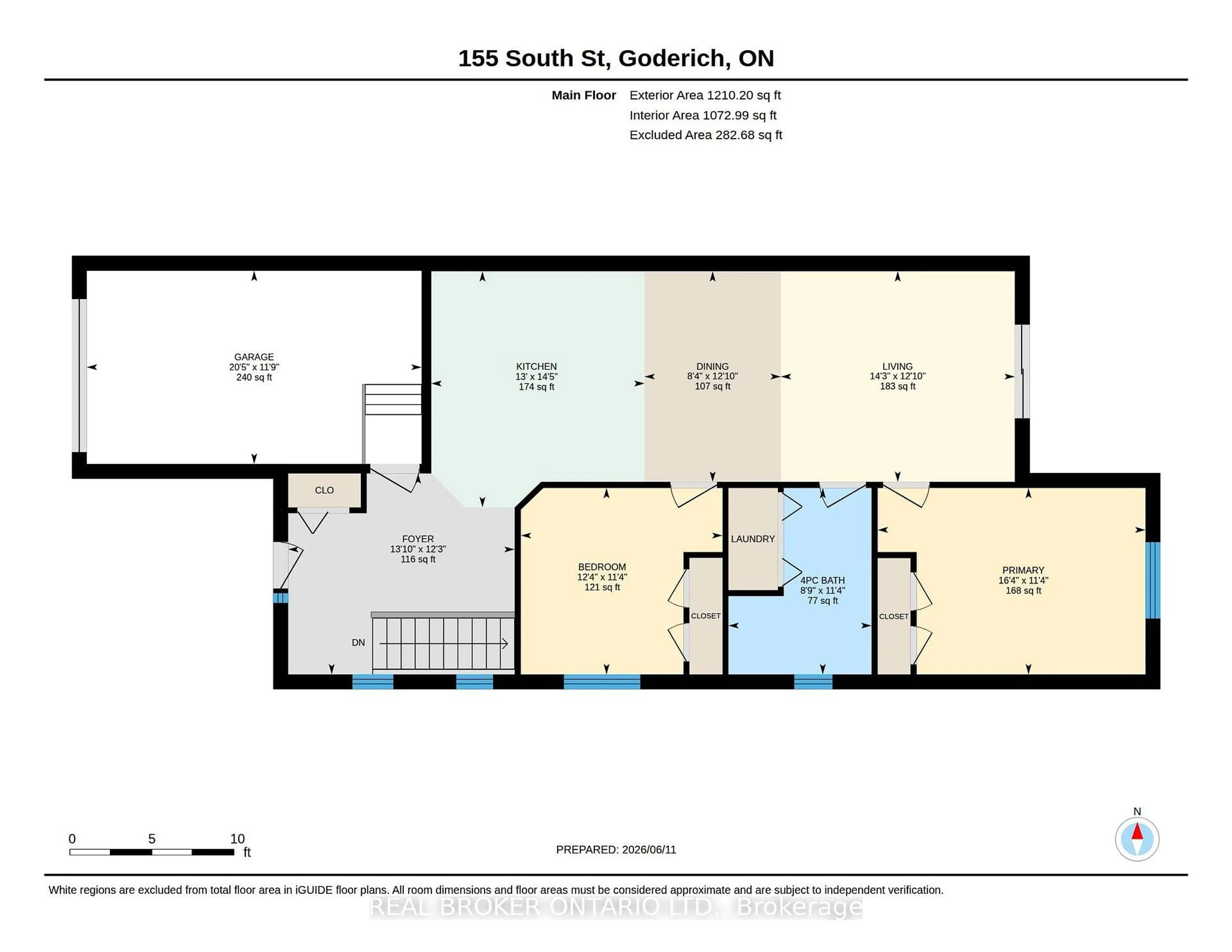 Floor plan for 155 South St, Goderich Ontario N7A 3L9