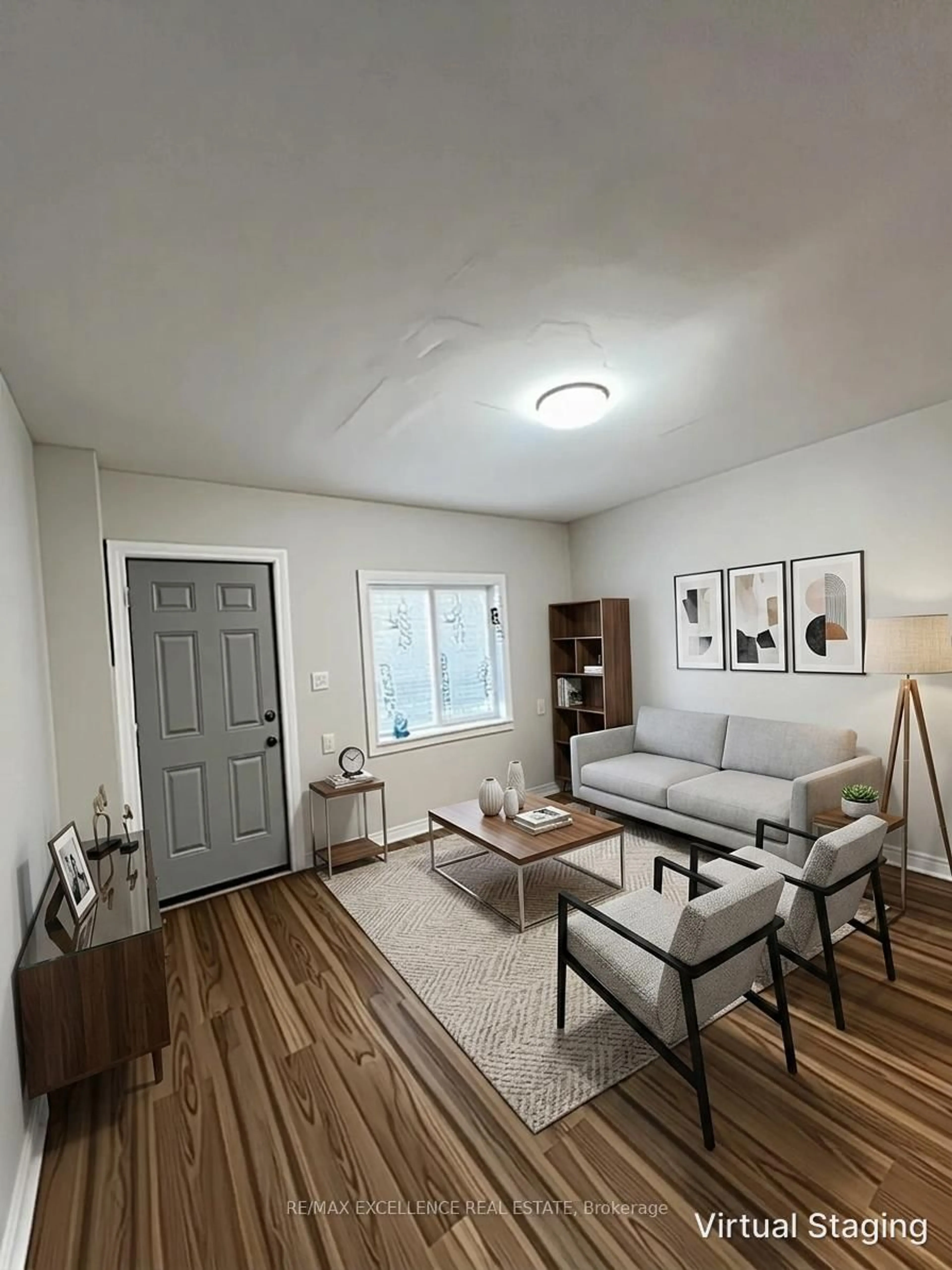 Living room with furniture, wood/laminate floor for 4255 STANLEY Ave, Niagara Falls Ontario L2G 4Z3