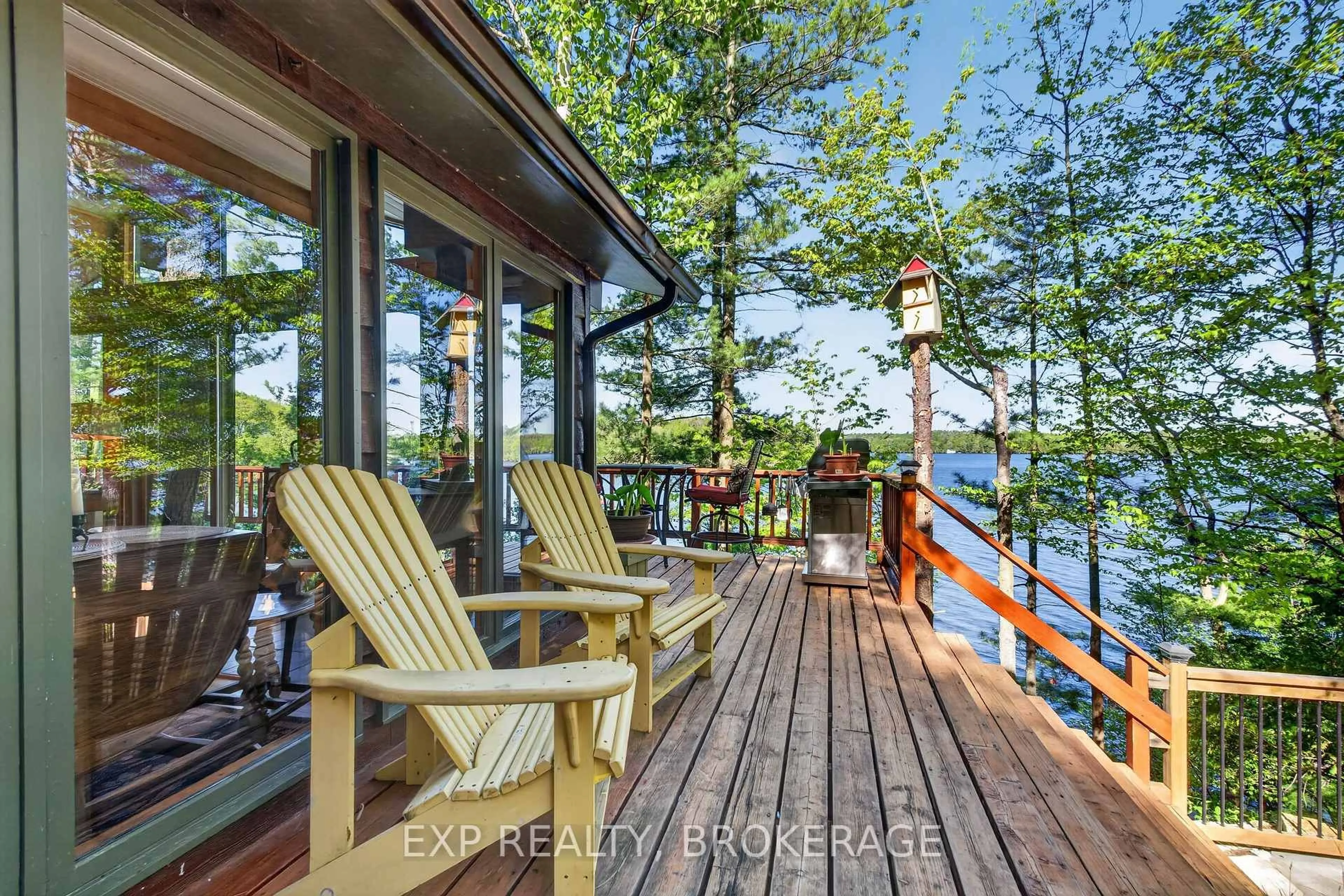 Patio, water/lake/river/ocean view for 7A&B OVERLOOK Lane, Rideau Lakes Ontario K0G 1E0