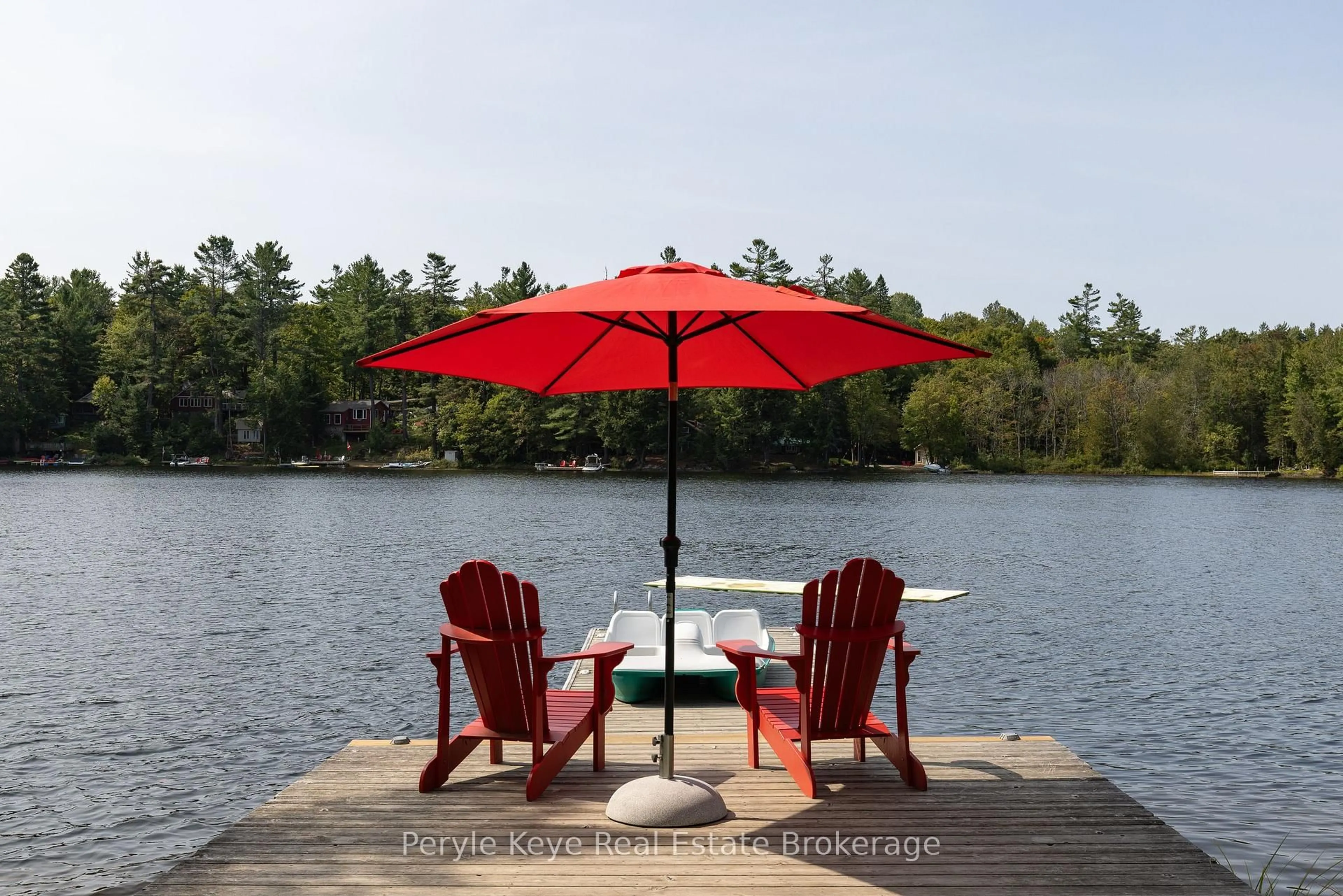 Patio, water/lake/river/ocean view for 1025 & 1027 Big Island Rd, Bracebridge Ontario P1L 1X1