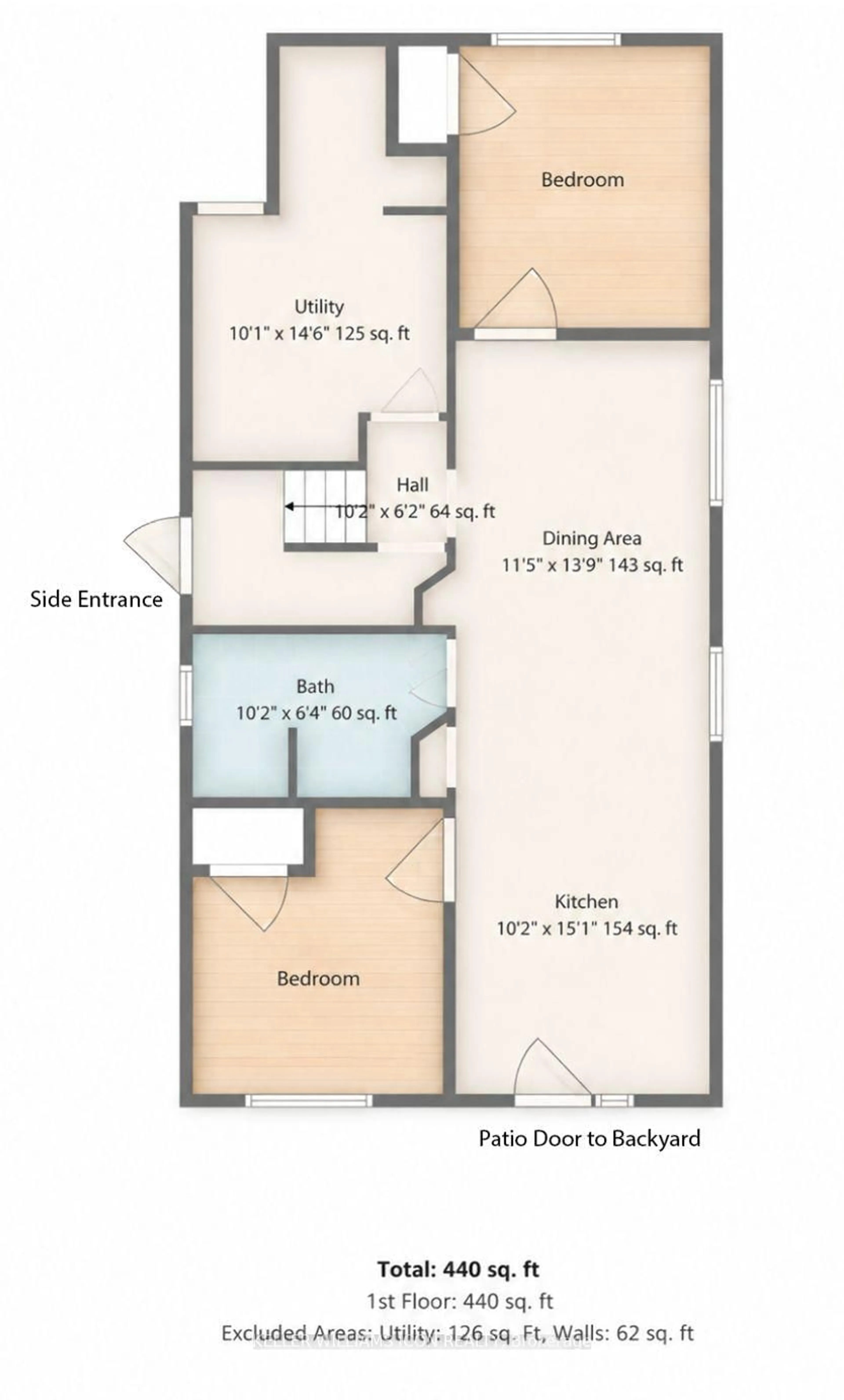 Floor plan for 313 Savard Ave, Ottawa Ontario K1L 7S1