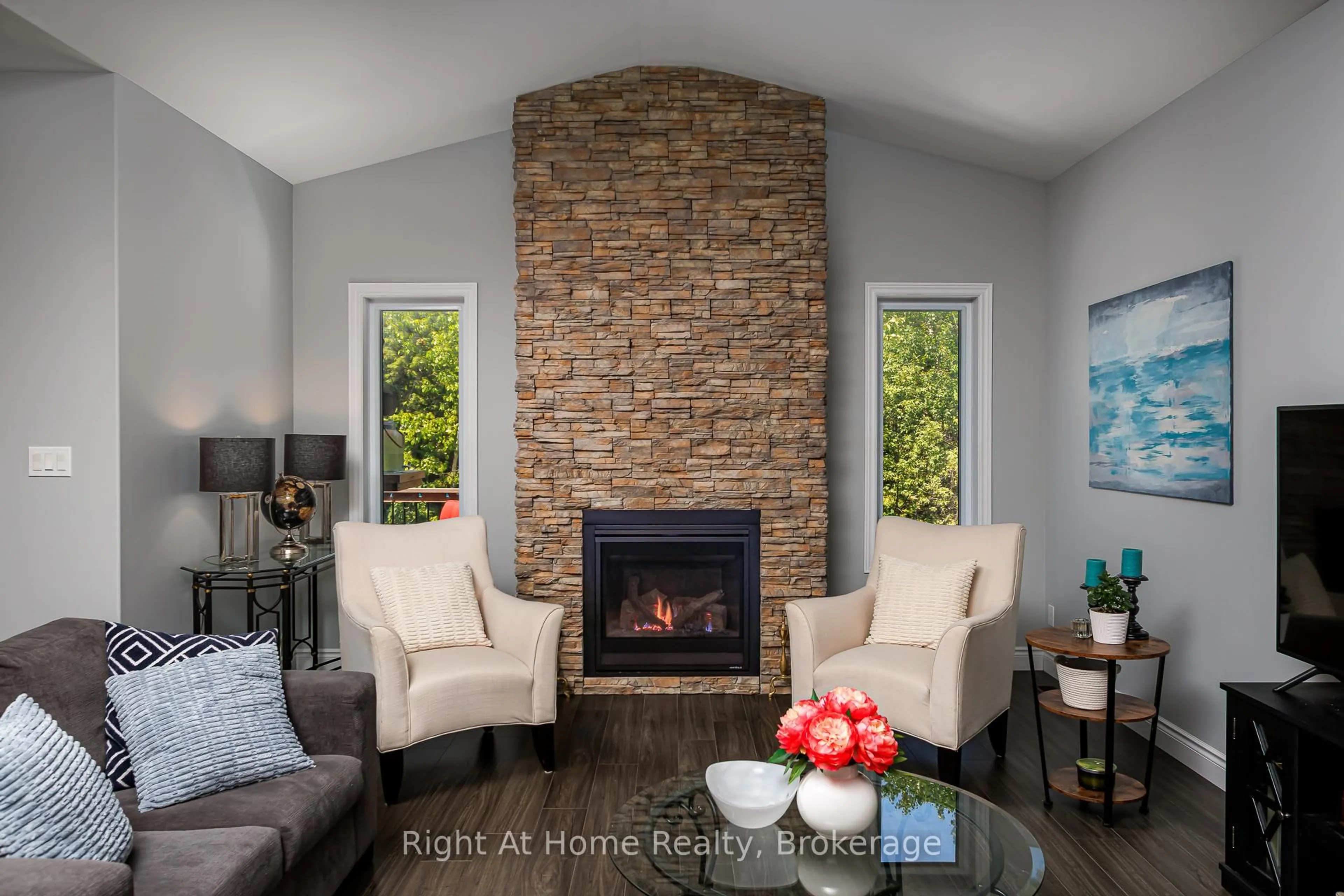 Living room with furniture, ceramic/tile floor for 40 Birchmount St, Quinte West Ontario K8V 0C6