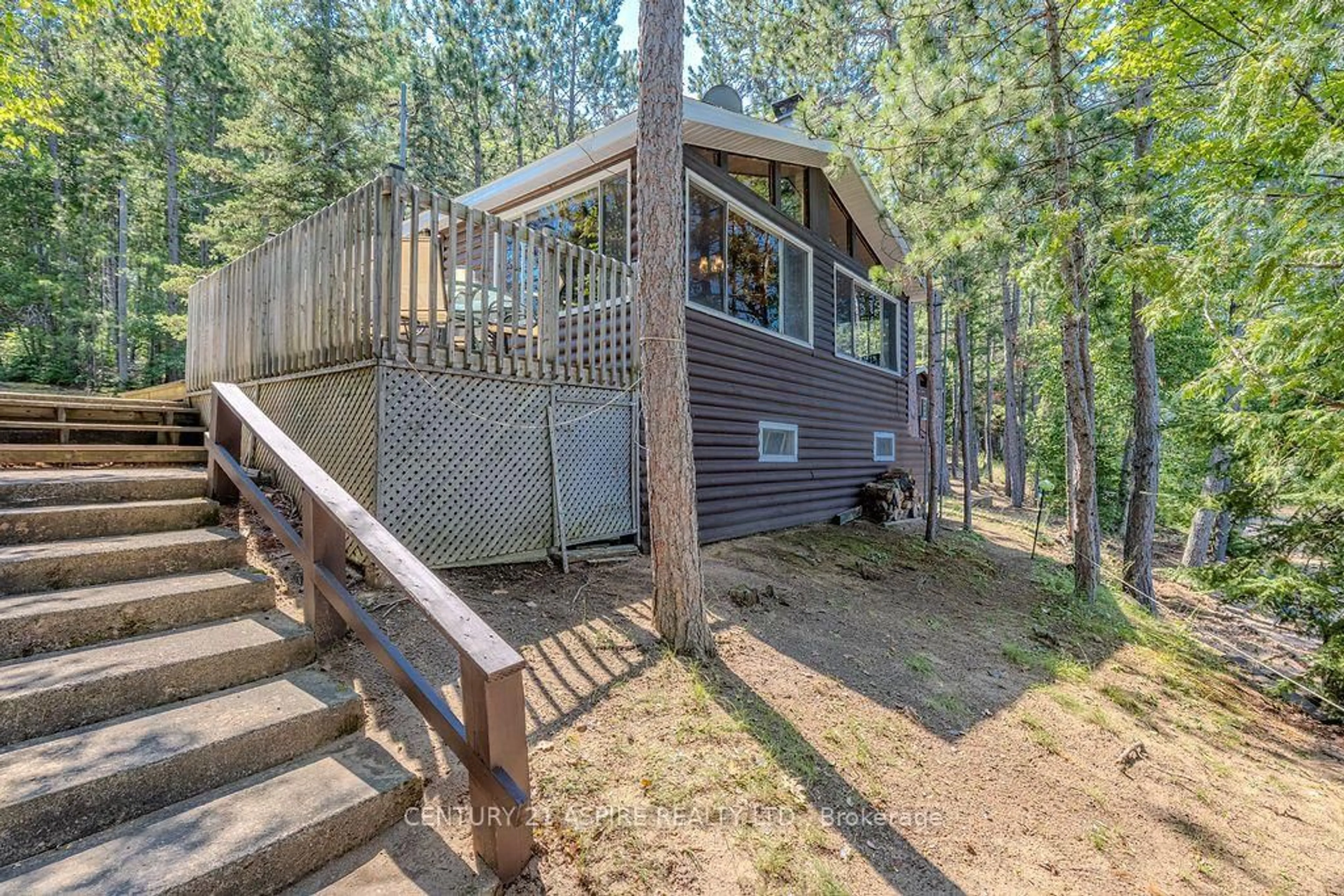 Patio, forest/trees view for 890 John St, Killaloe Ontario K0J 2A0