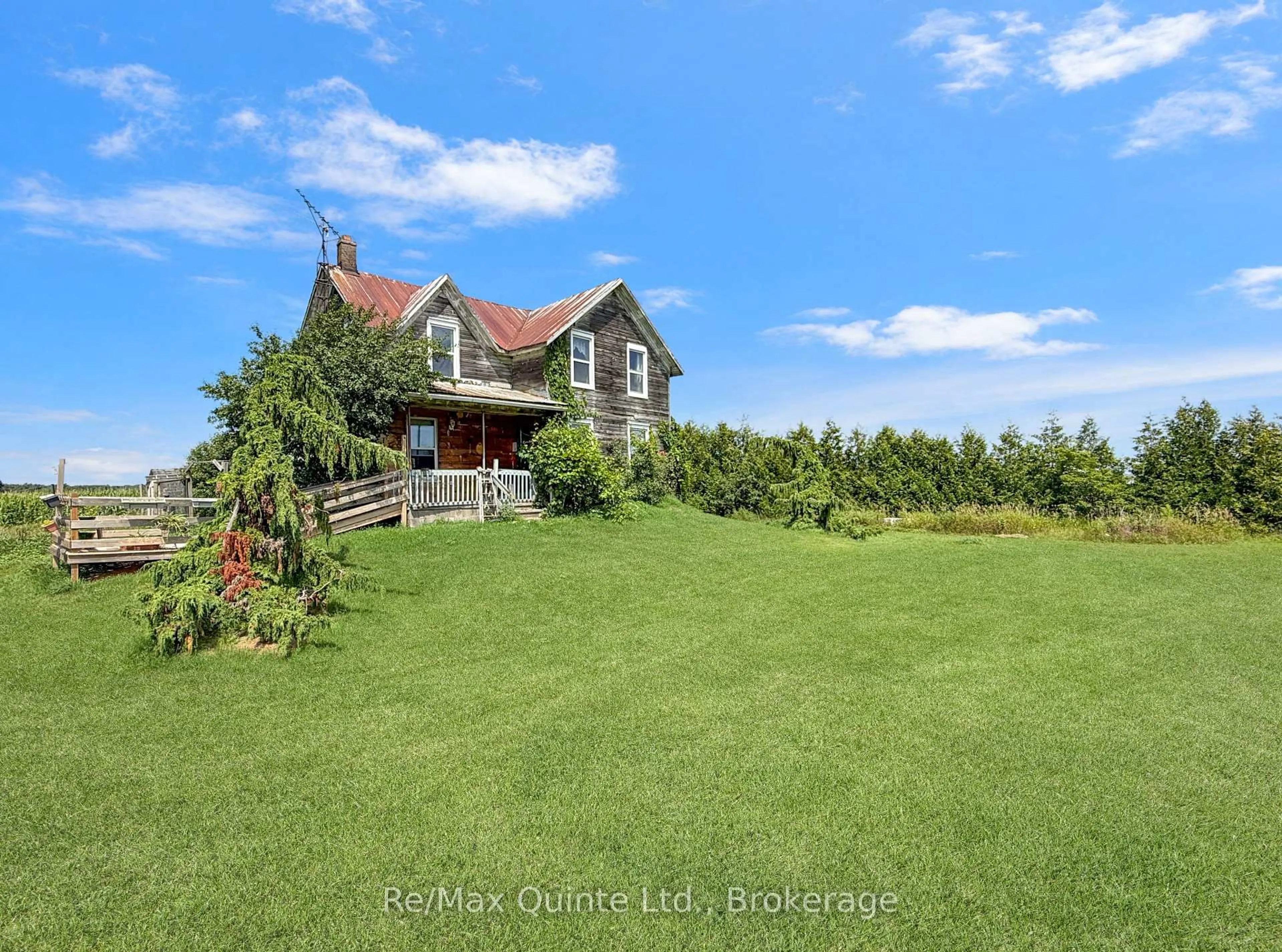 A pic from outside/outdoor area/front of a property/back of a property/a pic from drone, water/lake/river/ocean view for 98 Swamp College Rd, Prince Edward County Ontario K0K 2J0