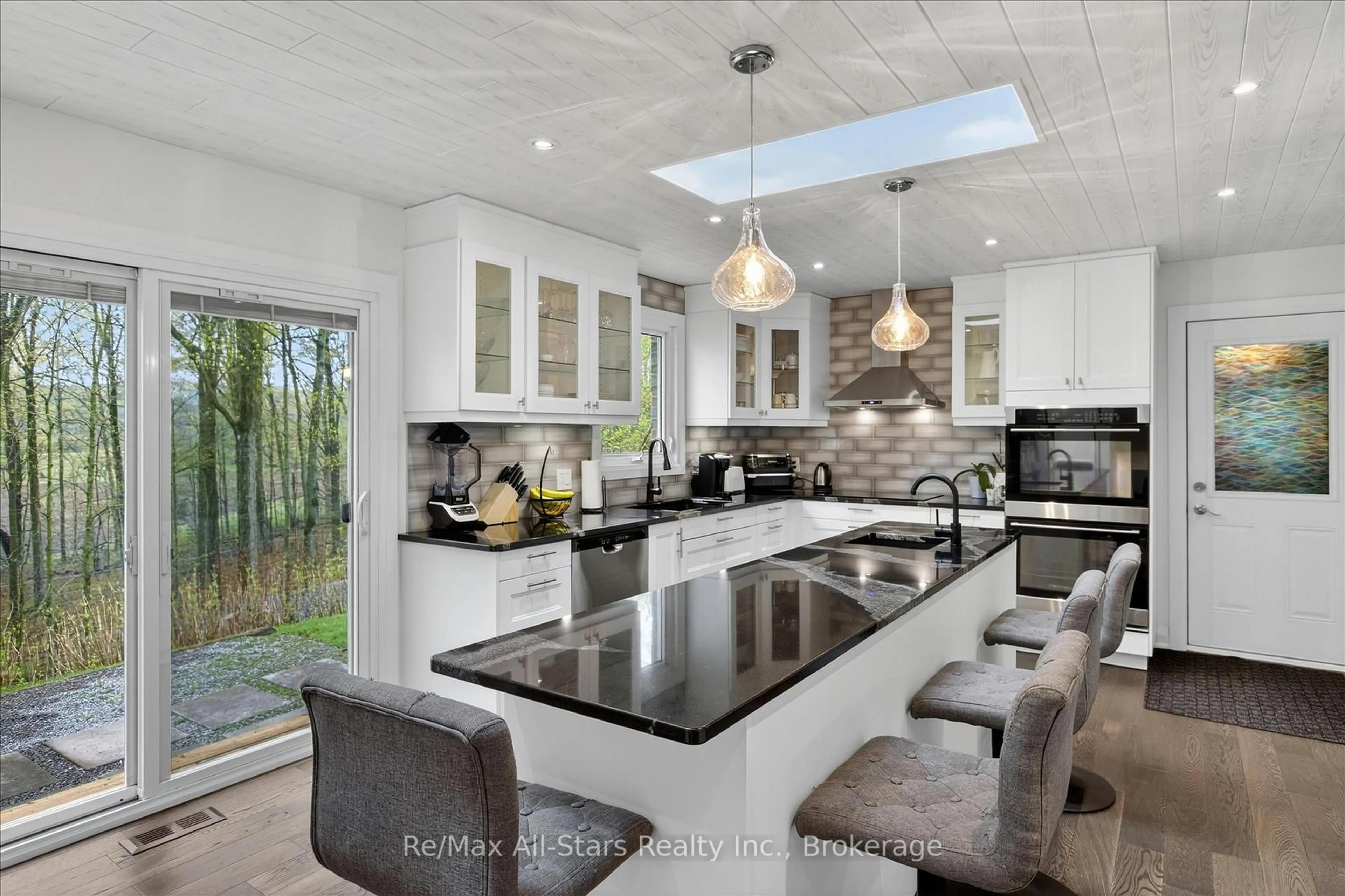 Contemporary kitchen, ceramic/tile floor for 1558 Highway 7A, Kawartha Lakes Ontario L0A 1A0