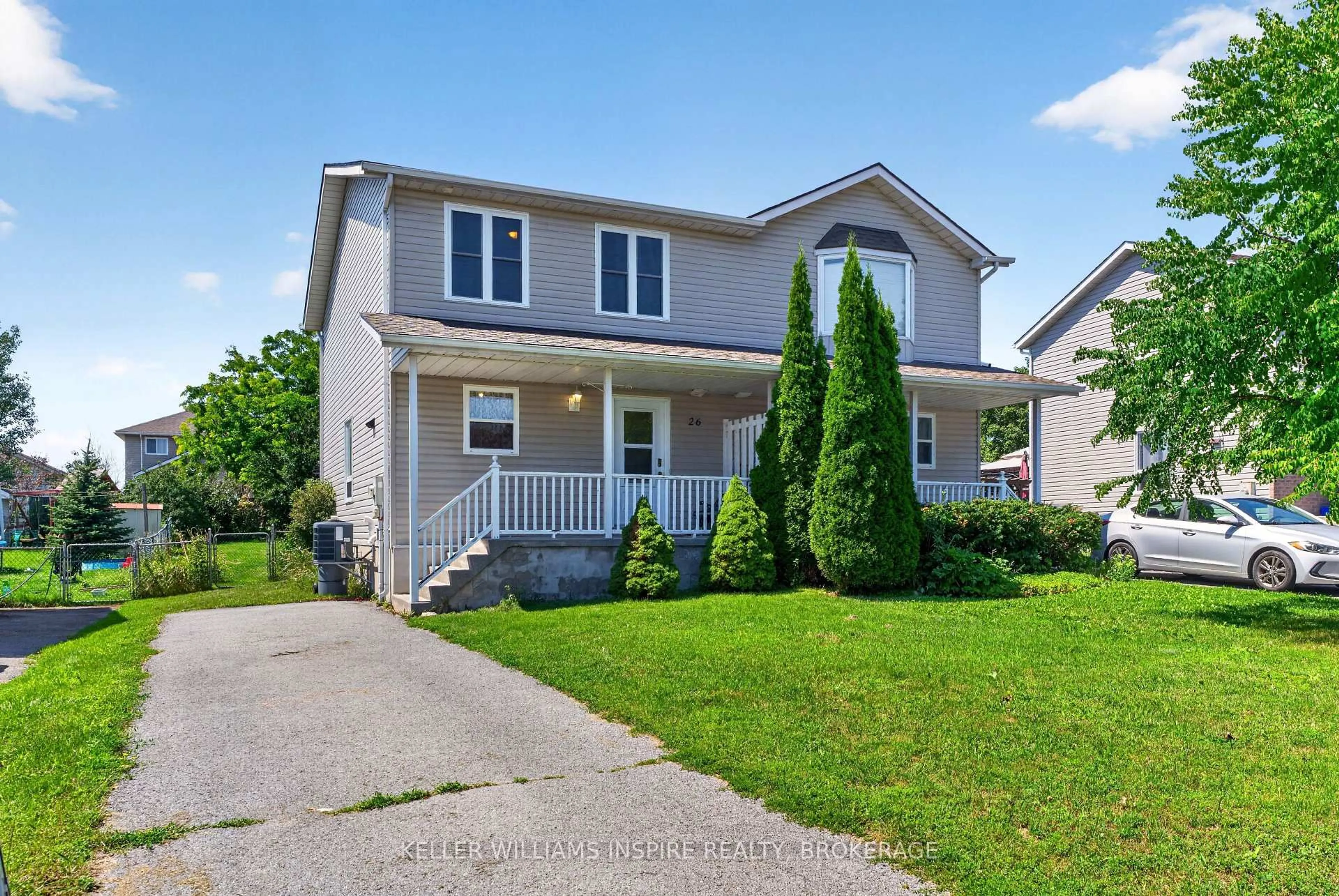 Home with vinyl exterior material, street for 26 Clifford St, Loyalist Ontario K7N 1Y6
