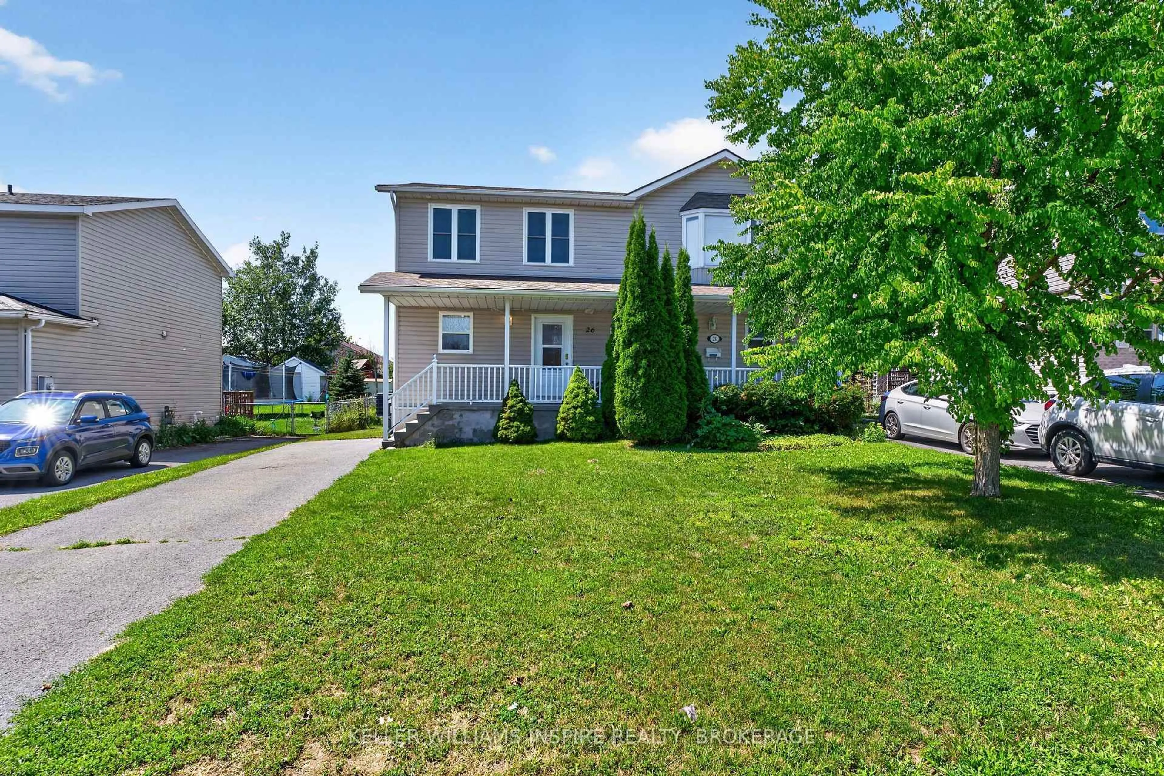 Home with vinyl exterior material, street for 26 Clifford St, Loyalist Ontario K7N 1Y6
