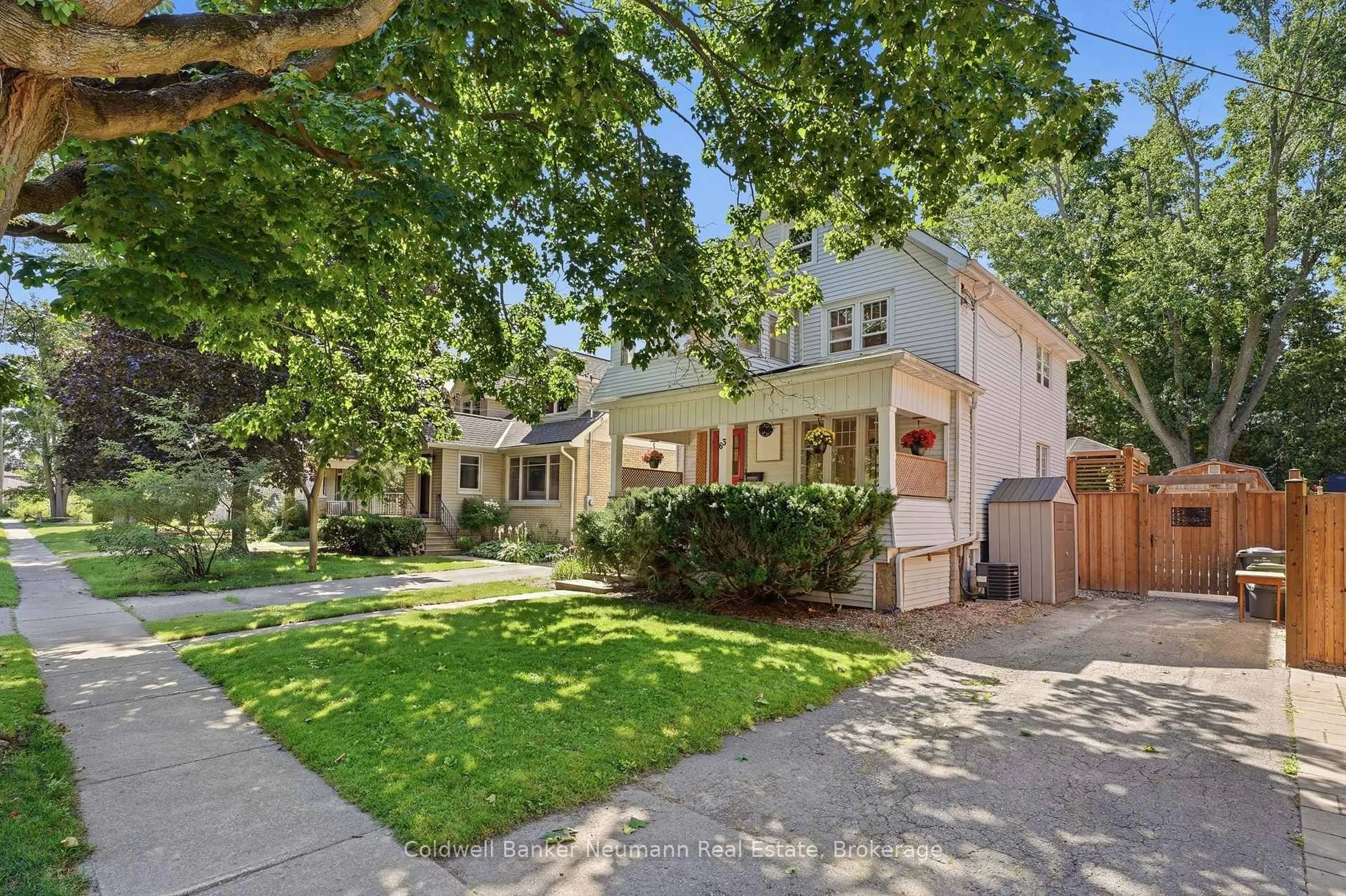 A pic from outside/outdoor area/front of a property/back of a property/a pic from drone, street for 63 Fountain St, Guelph Ontario N1H 3P4