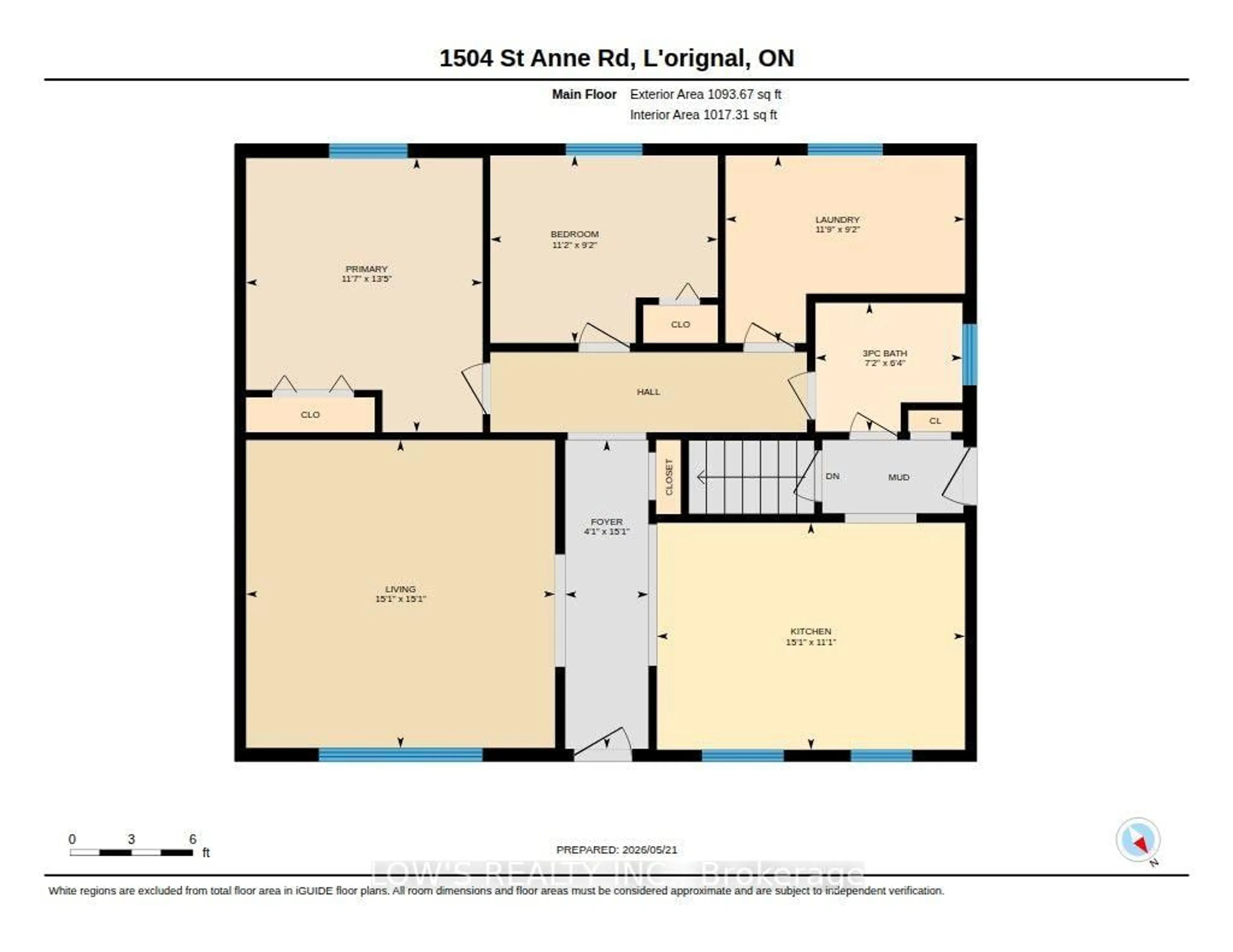 Floor plan for 1504 Ste Anne Rd, Champlain Ontario K0B 1K0