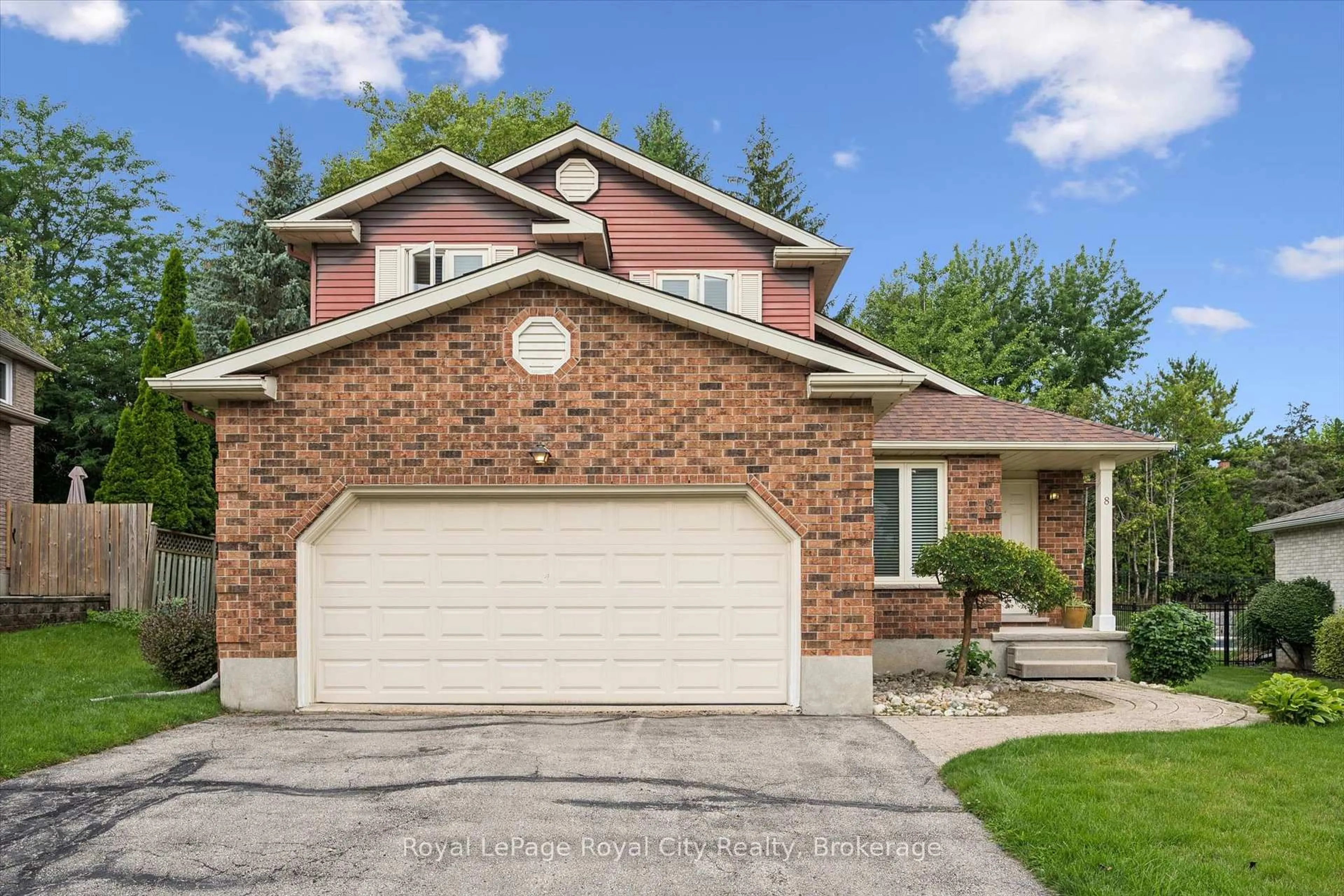 Home with brick exterior material, street for 8 MOLLISON Crt, Guelph Ontario N1C 1A7