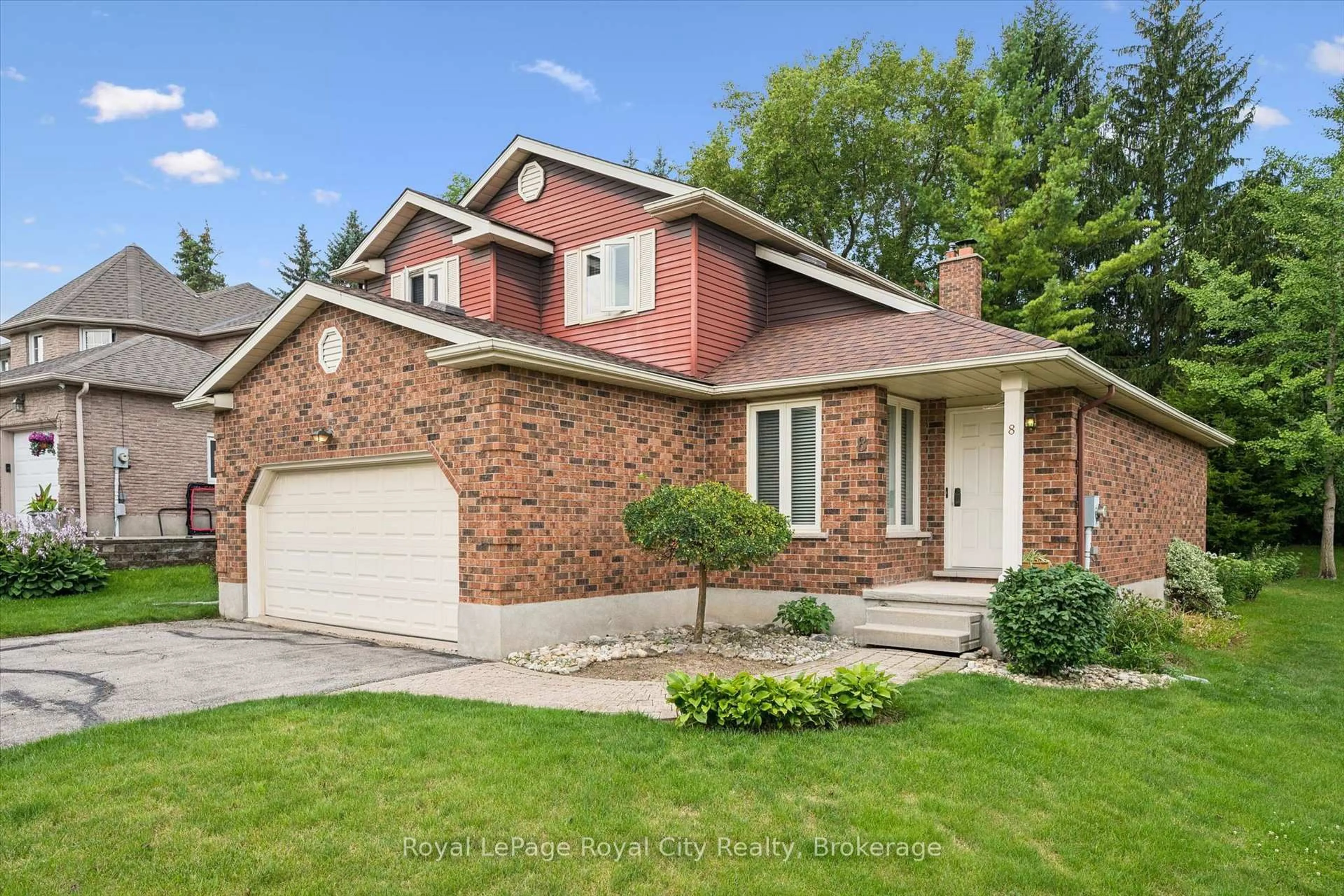 Home with brick exterior material, street for 8 MOLLISON Crt, Guelph Ontario N1C 1A7