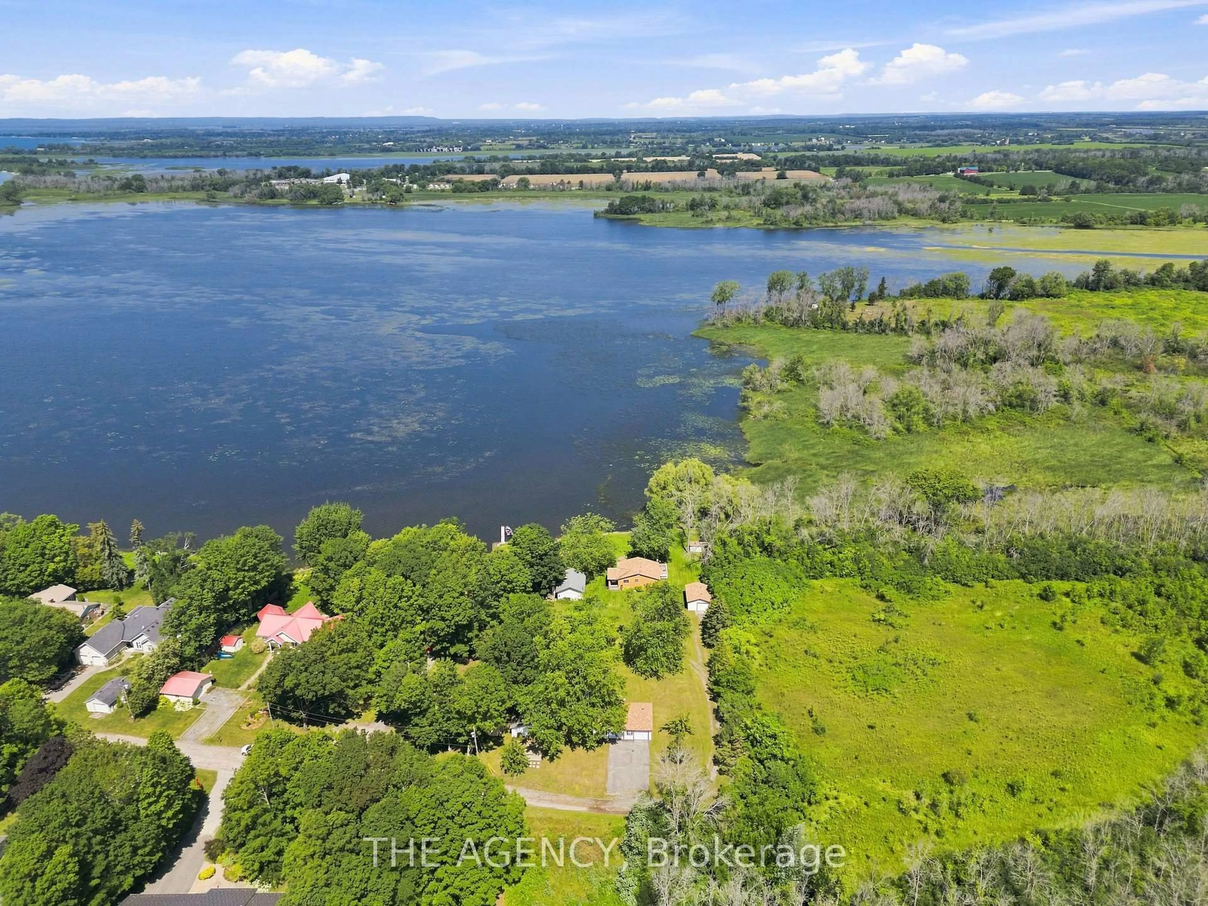 A pic from outside/outdoor area/front of a property/back of a property/a pic from drone, water/lake/river/ocean view for 151 Huycks Bay Rd, Prince Edward County Ontario K0K 2J0