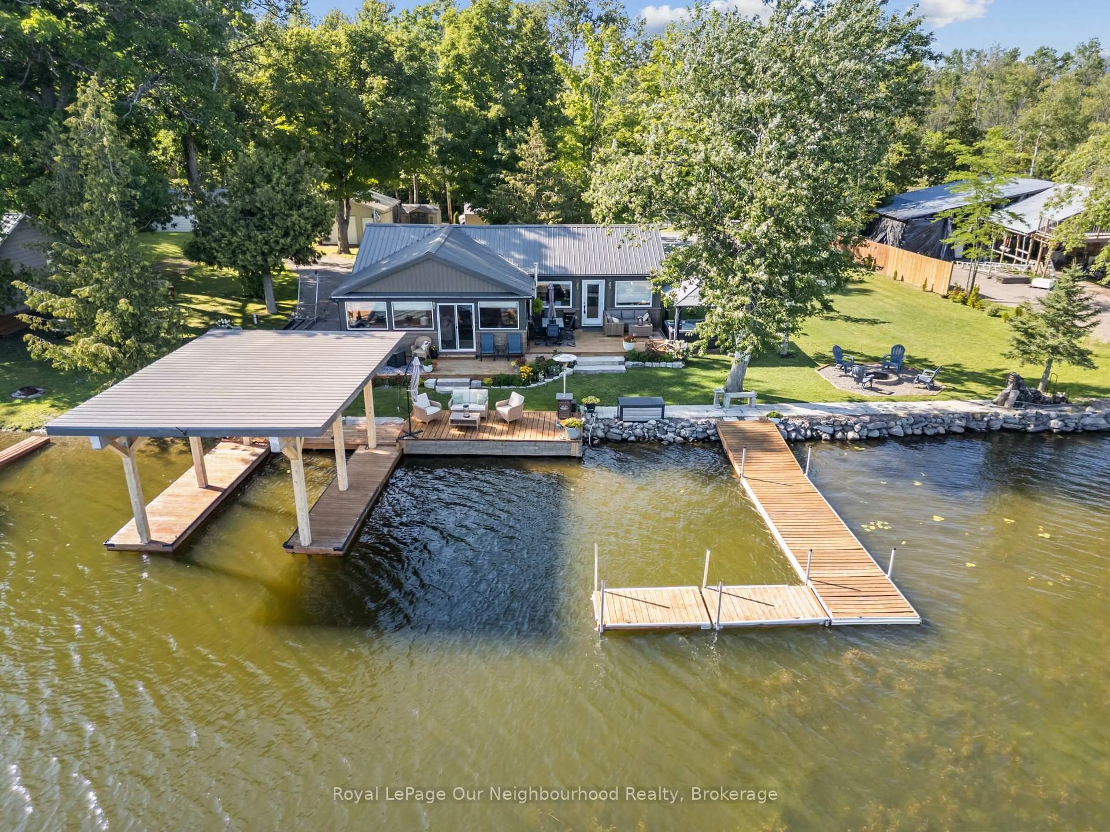 A pic from outside/outdoor area/front of a property/back of a property/a pic from drone, water/lake/river/ocean view for 1000 Garratt Rd #F, Trent Hills Ontario K0L 1Z0