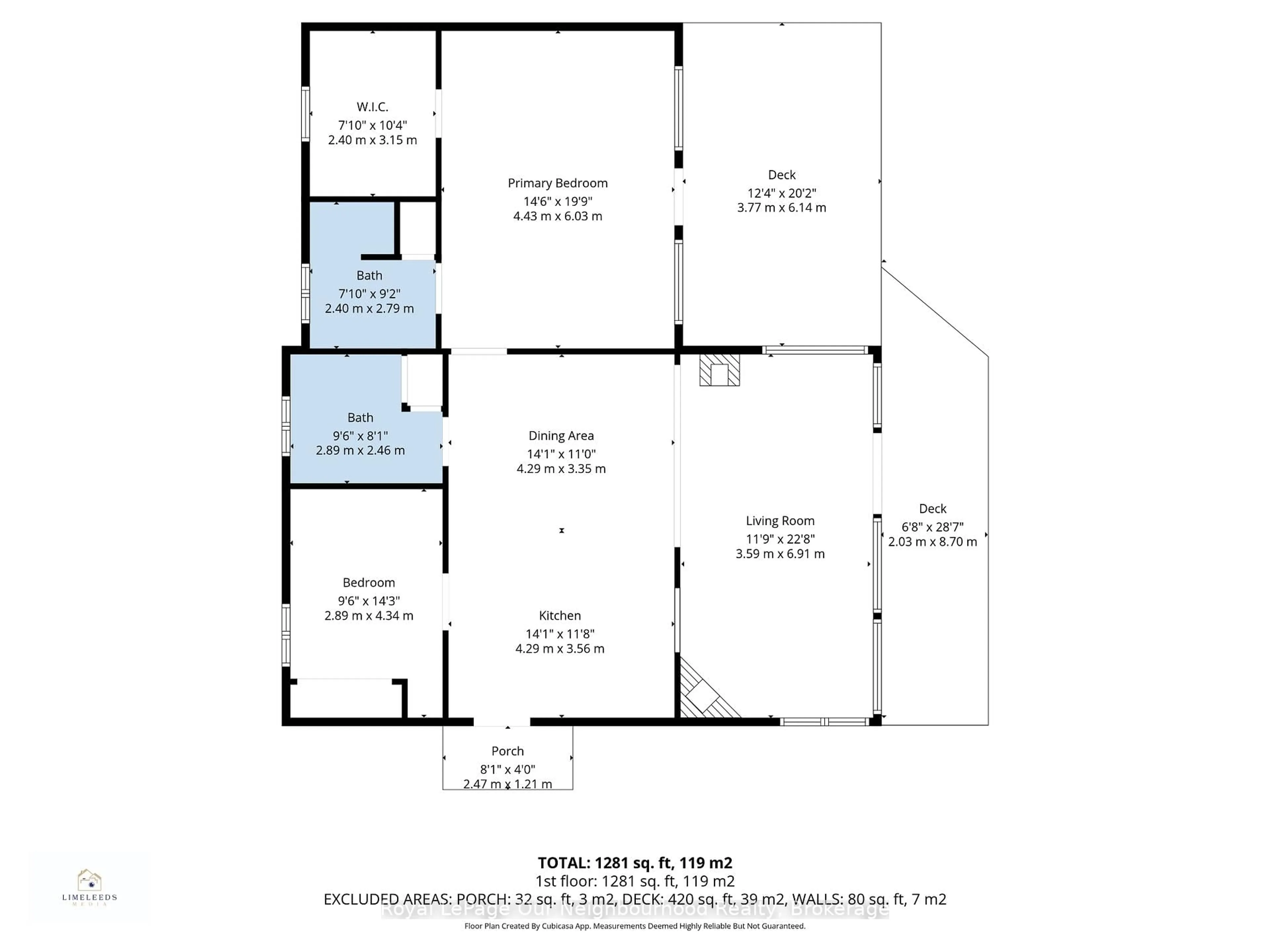 Floor plan for 1000 Garratt Rd #F, Trent Hills Ontario K0L 1Z0