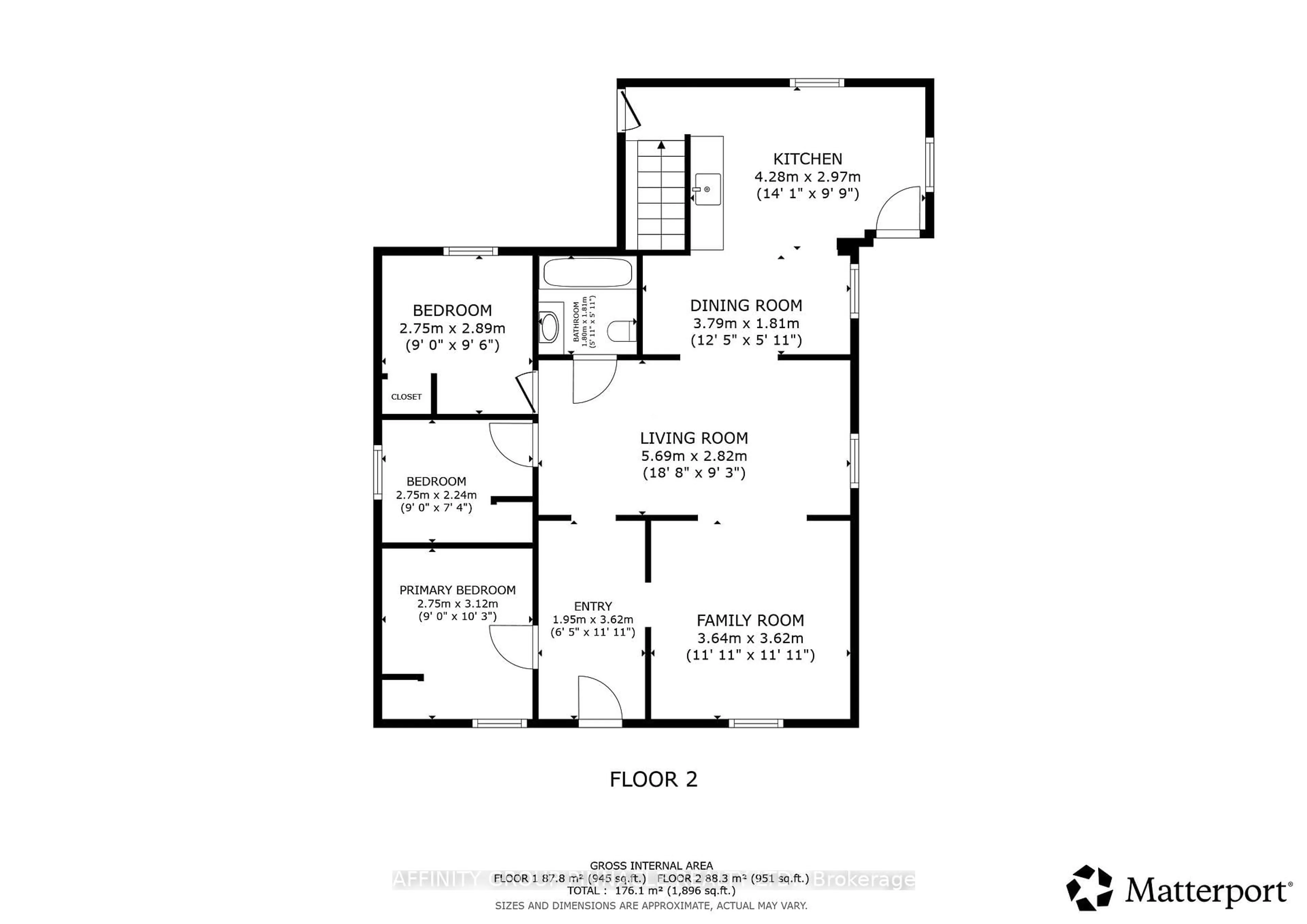 Floor plan for 170 Queen St, Kawartha Lakes Ontario K9V 1H4