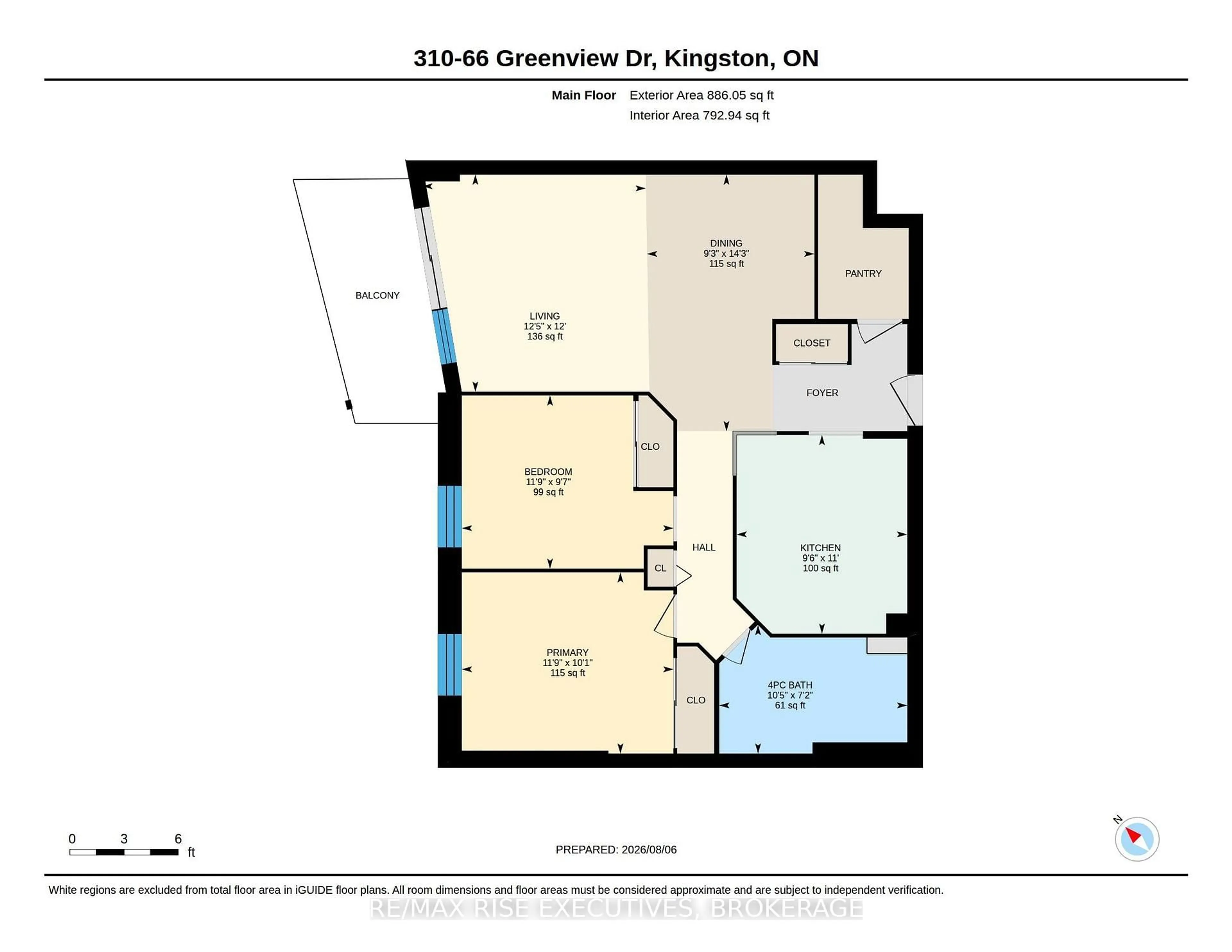 Floor plan for 66 Greenview Dr #310, Kingston Ontario K7M 7C5