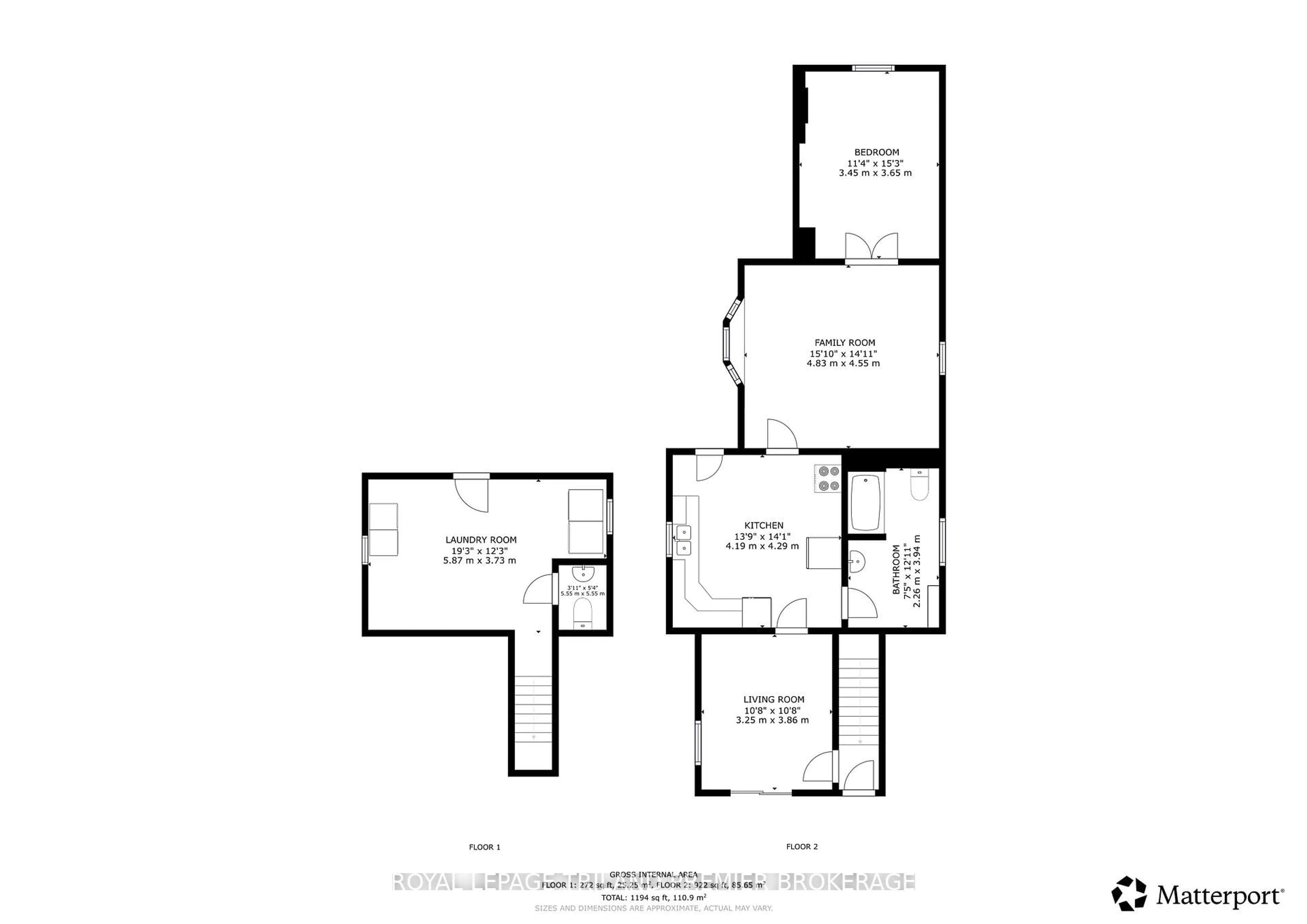 Floor plan for 12 Orchard St, London South Ontario N6J 2R3