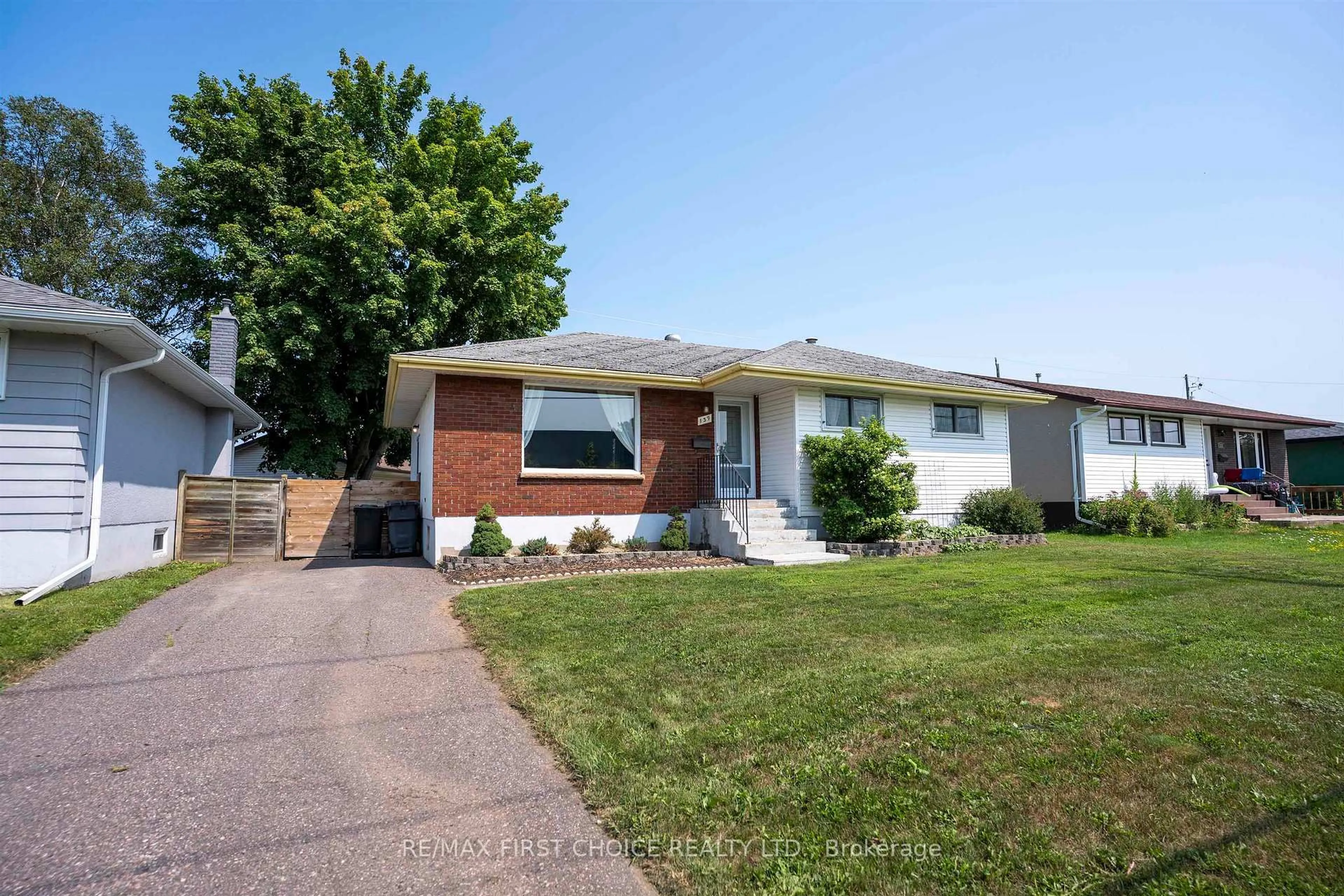 Home with vinyl exterior material, street for 139 Churchill Dr, Thunder Bay Ontario P7C 1V6