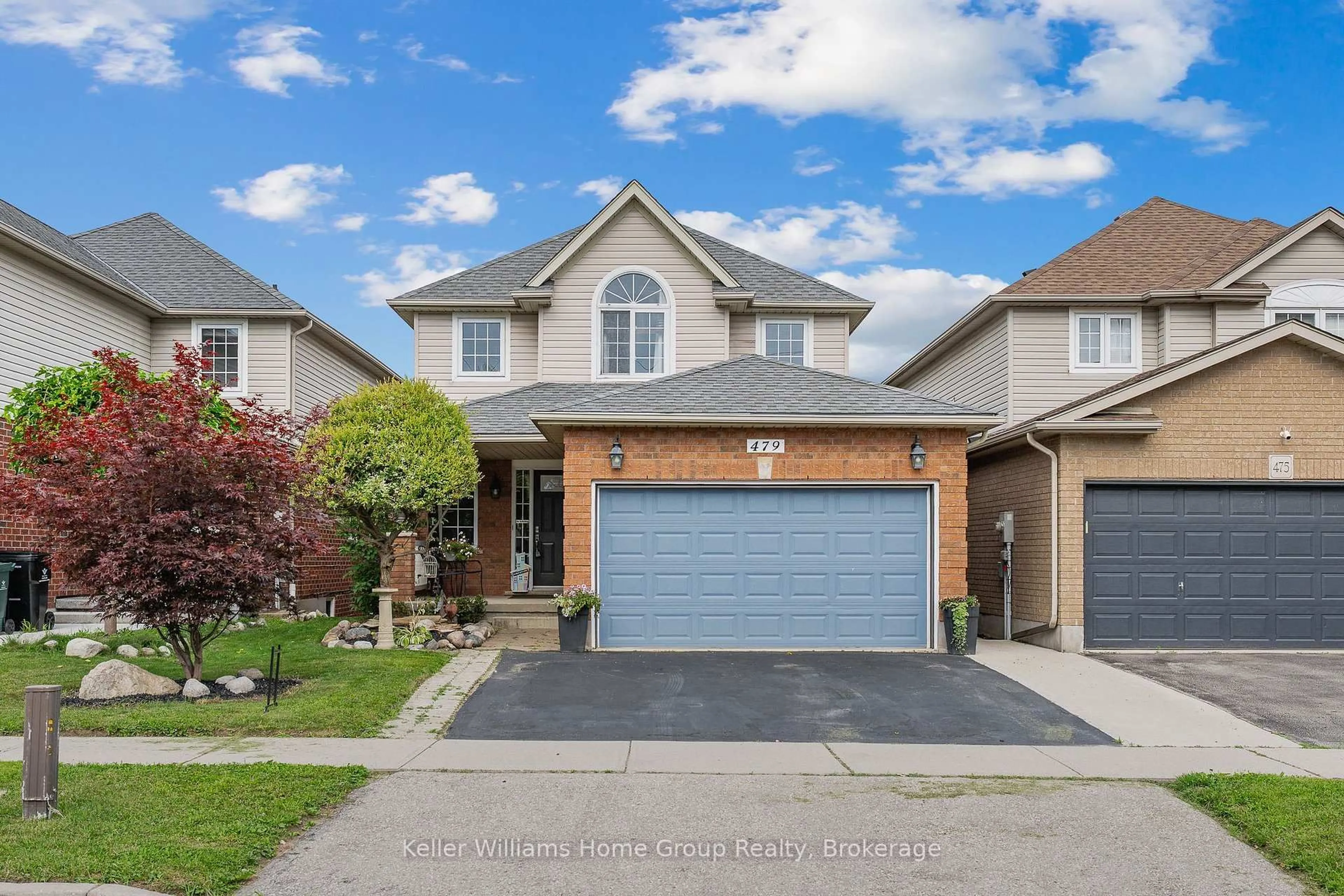 Home with brick exterior material, street for 479 Doon S Dr, Kitchener Ontario N2P 2T6
