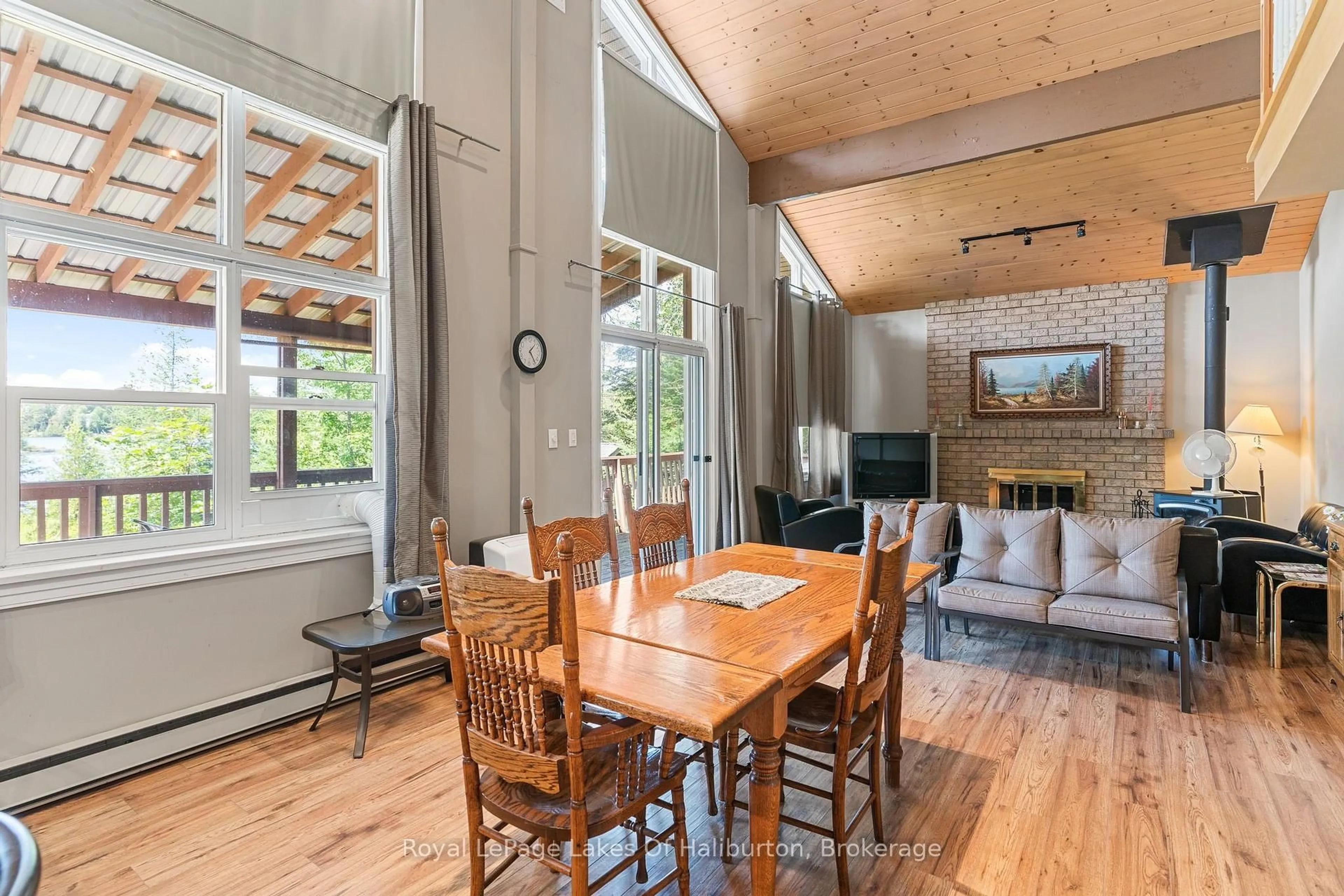 Dining room, wood/laminate floor for 1020 Granite Lane, Highlands East Ontario K0M 1R0