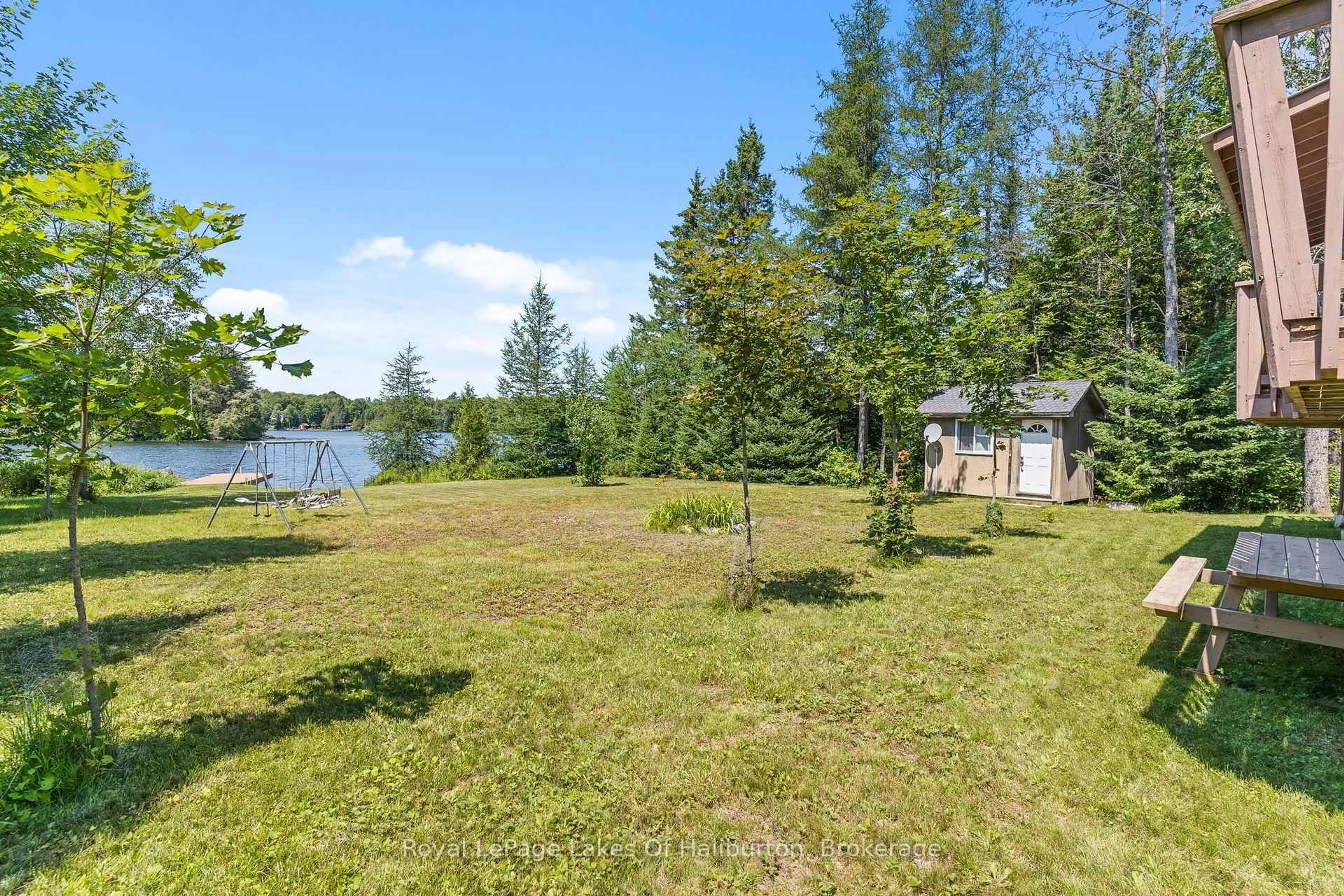 Patio, water/lake/river/ocean view for 1020 Granite Lane, Highlands East Ontario K0M 1R0