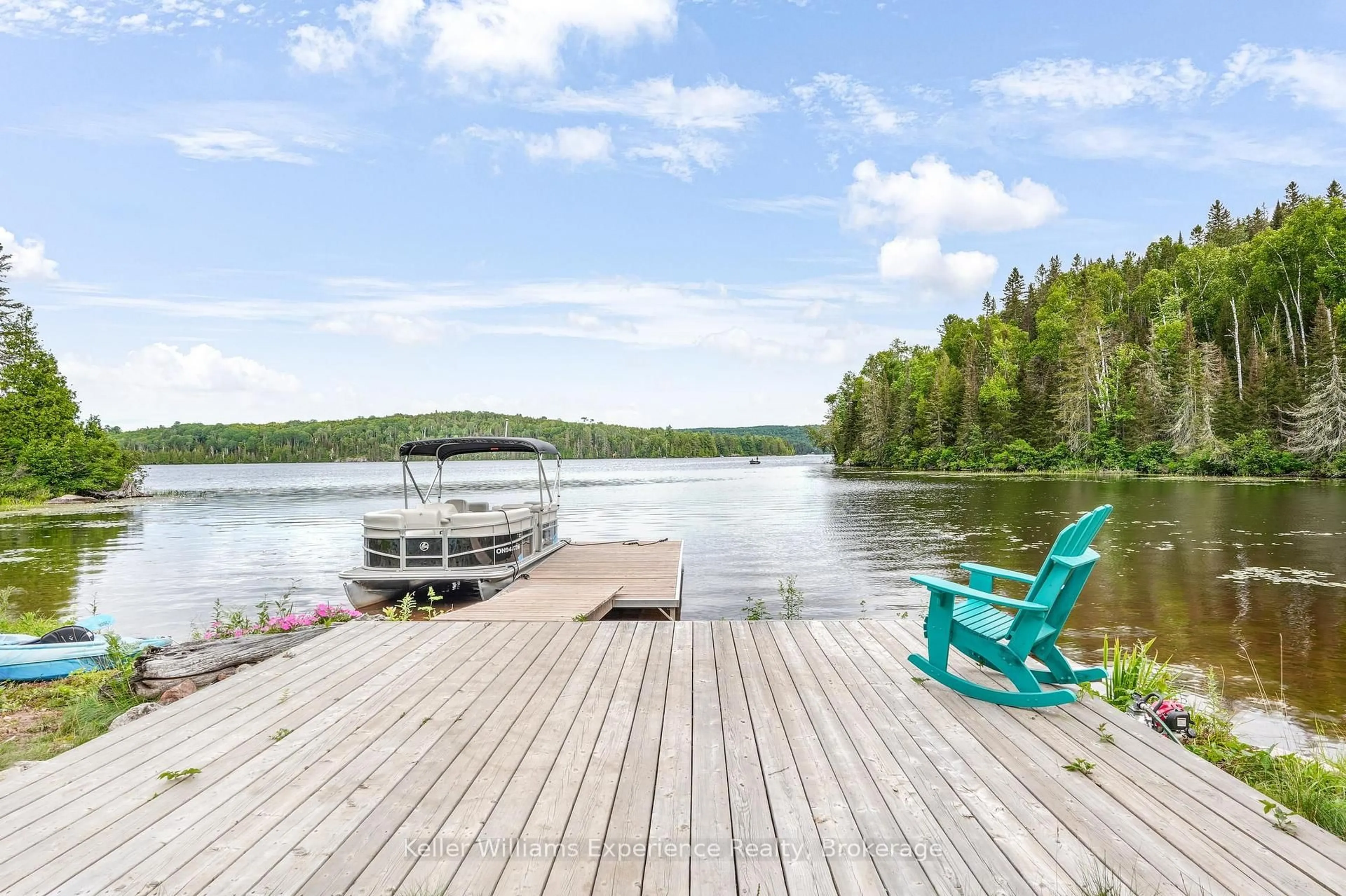 Patio, water/lake/river/ocean view for 9000 Galeairy Lake, South Algonquin Ontario K0J 2M0