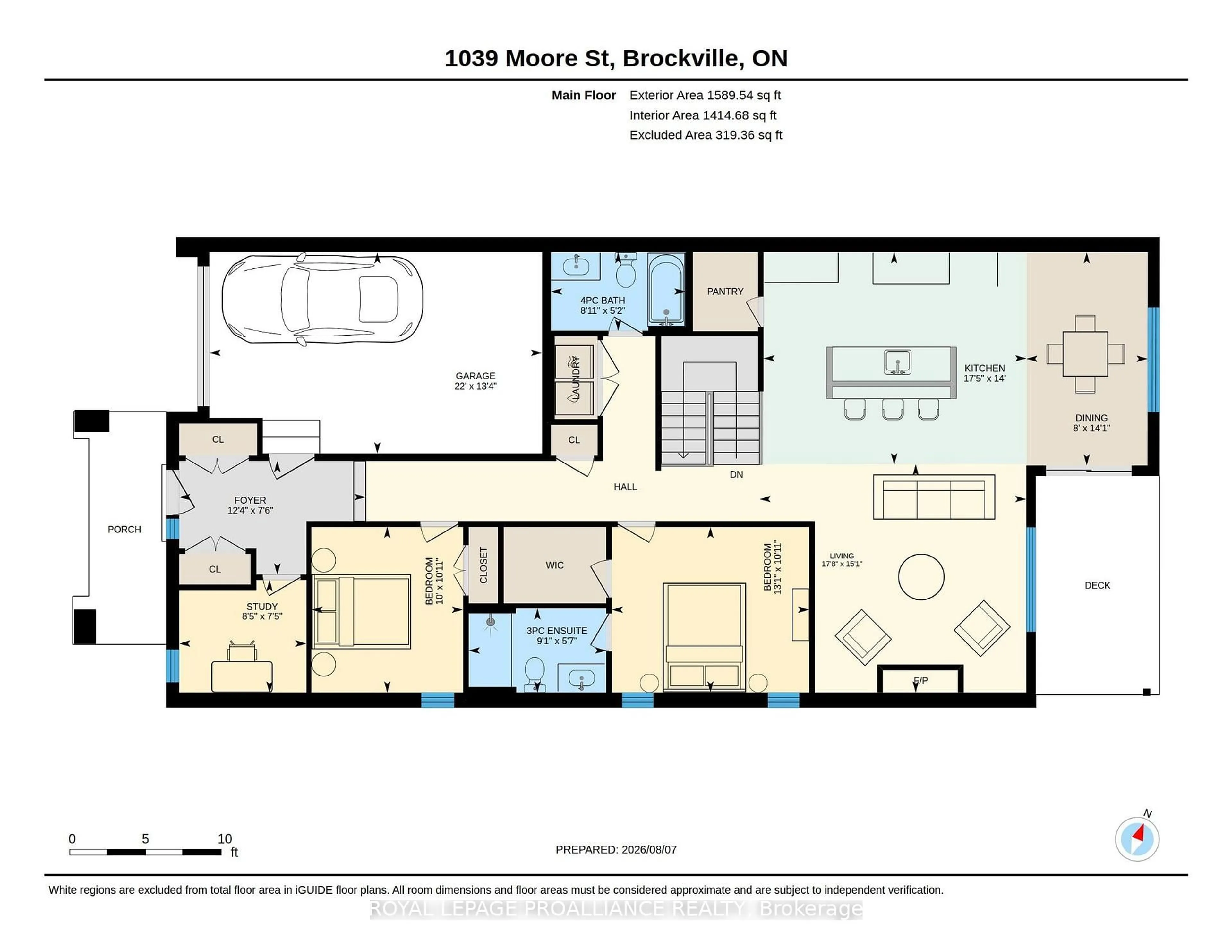 Floor plan for 1039 Moore St, Brockville Ontario K6V 0H1