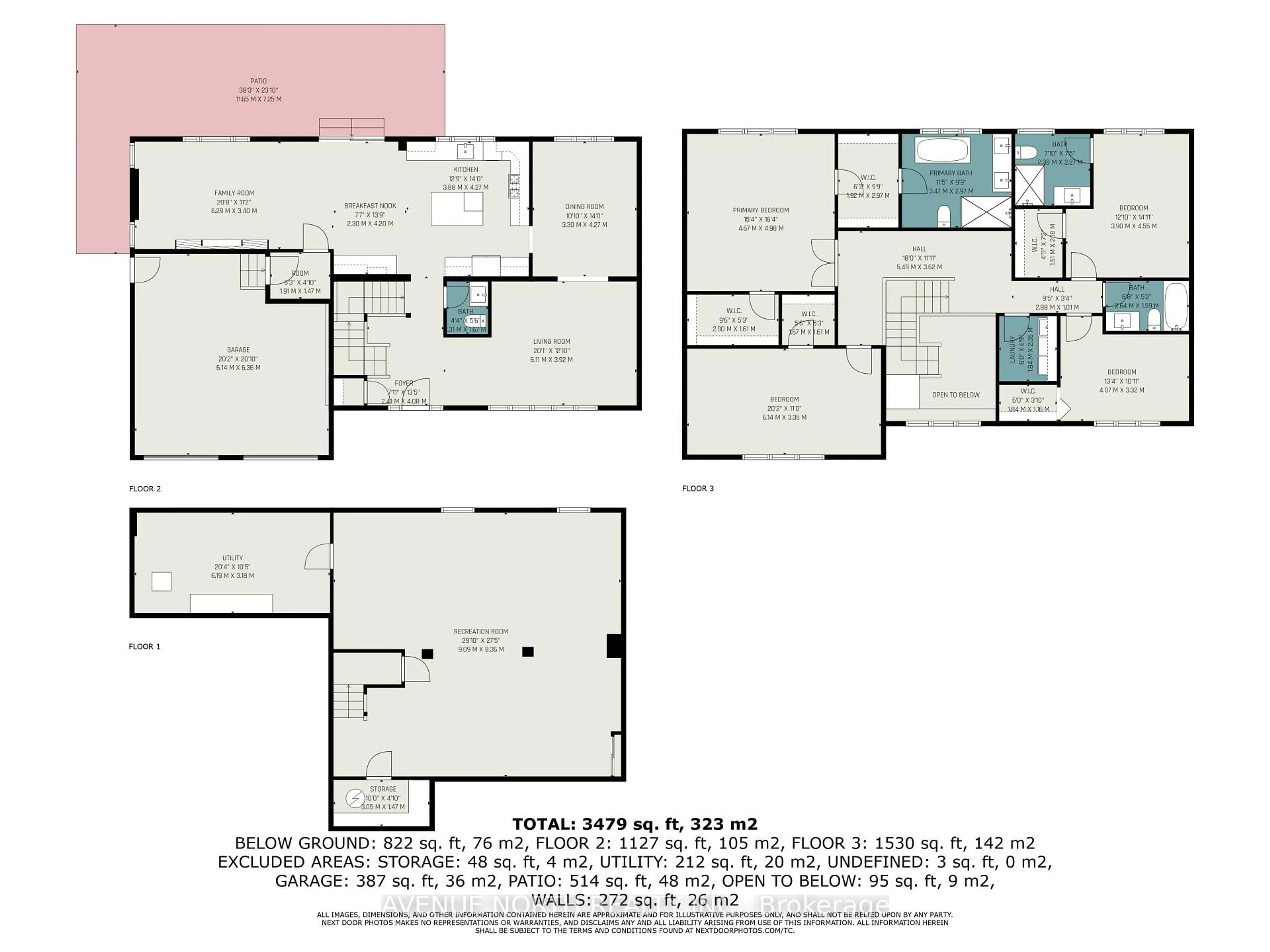 Floor plan for 19 newland Dr, Ottawa Ontario K2J 3Z8