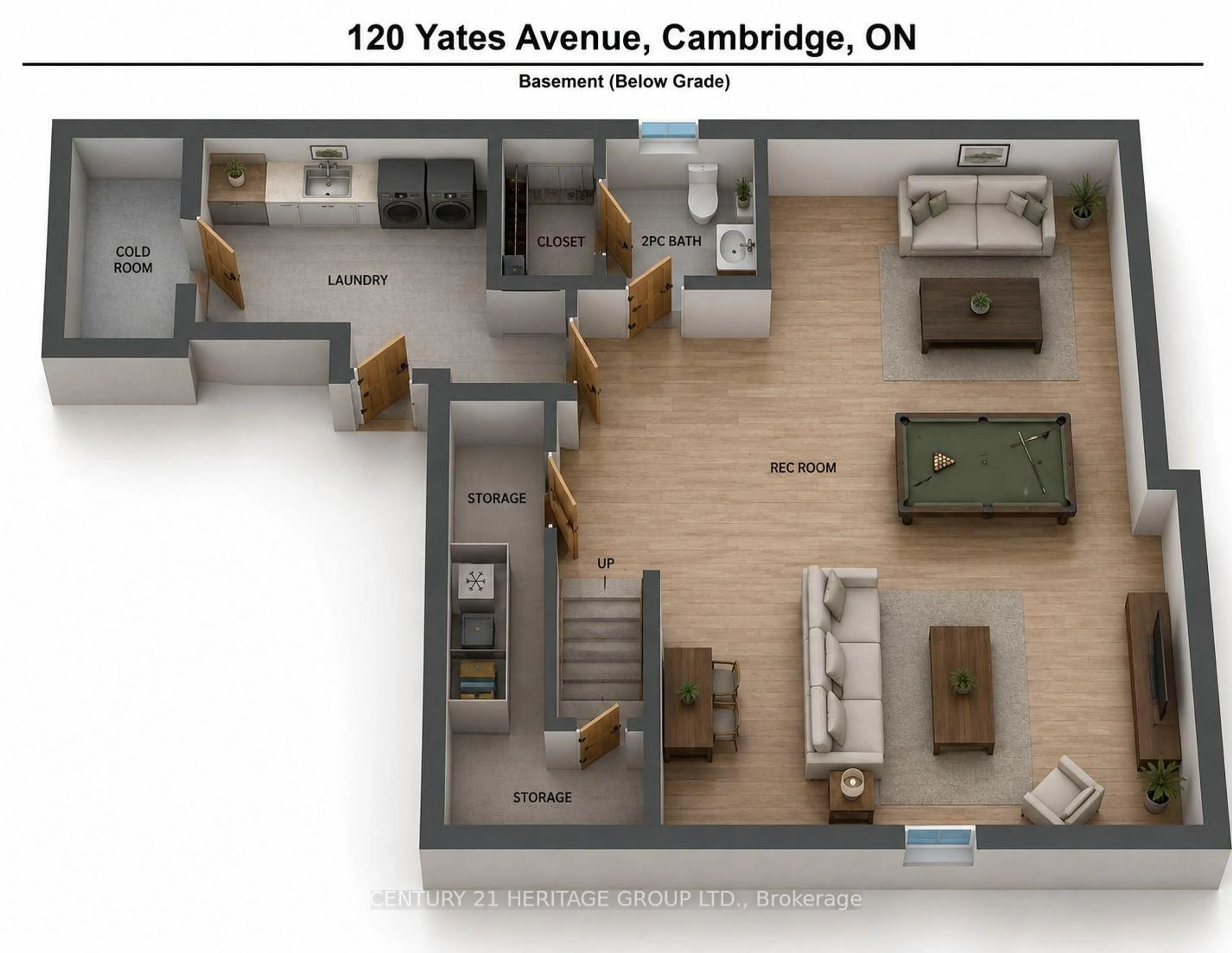 Floor plan for 120 Yates Ave, Cambridge Ontario N1P 0A4