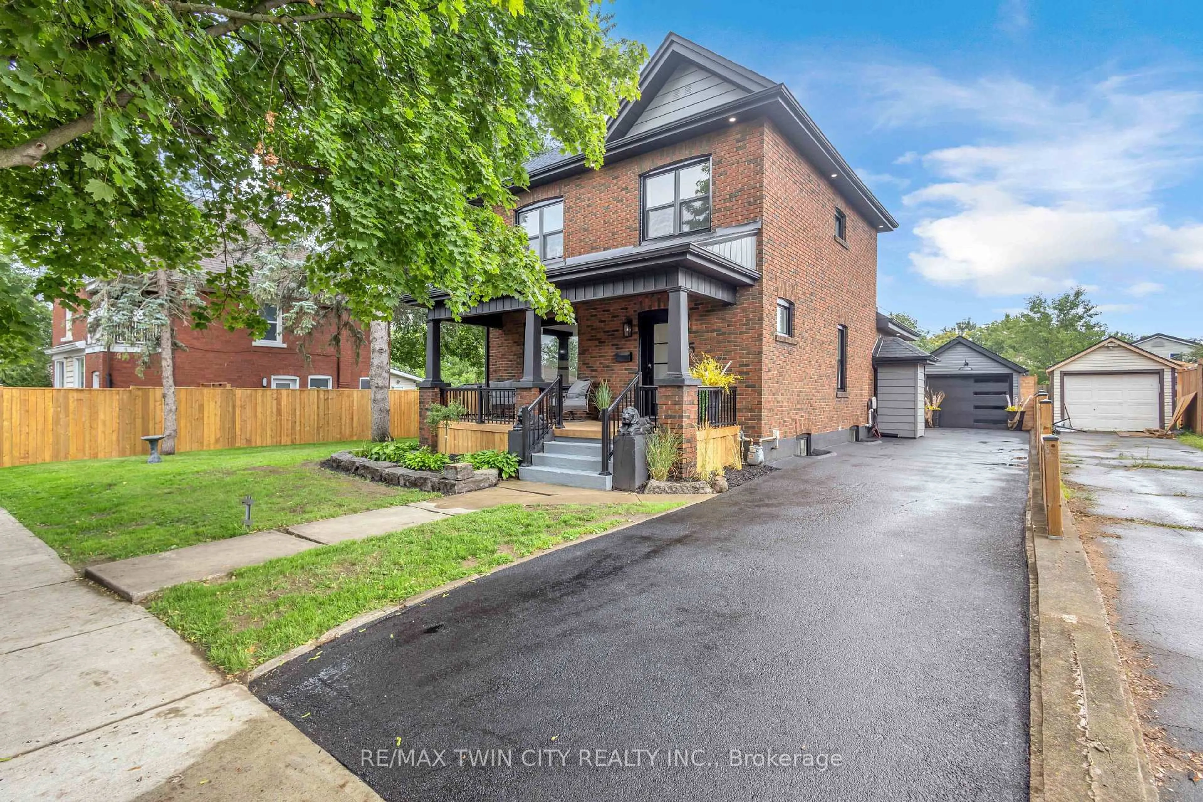 Home with brick exterior material, street for 45 Brighton Ave, Brantford Ontario N3S 1V8