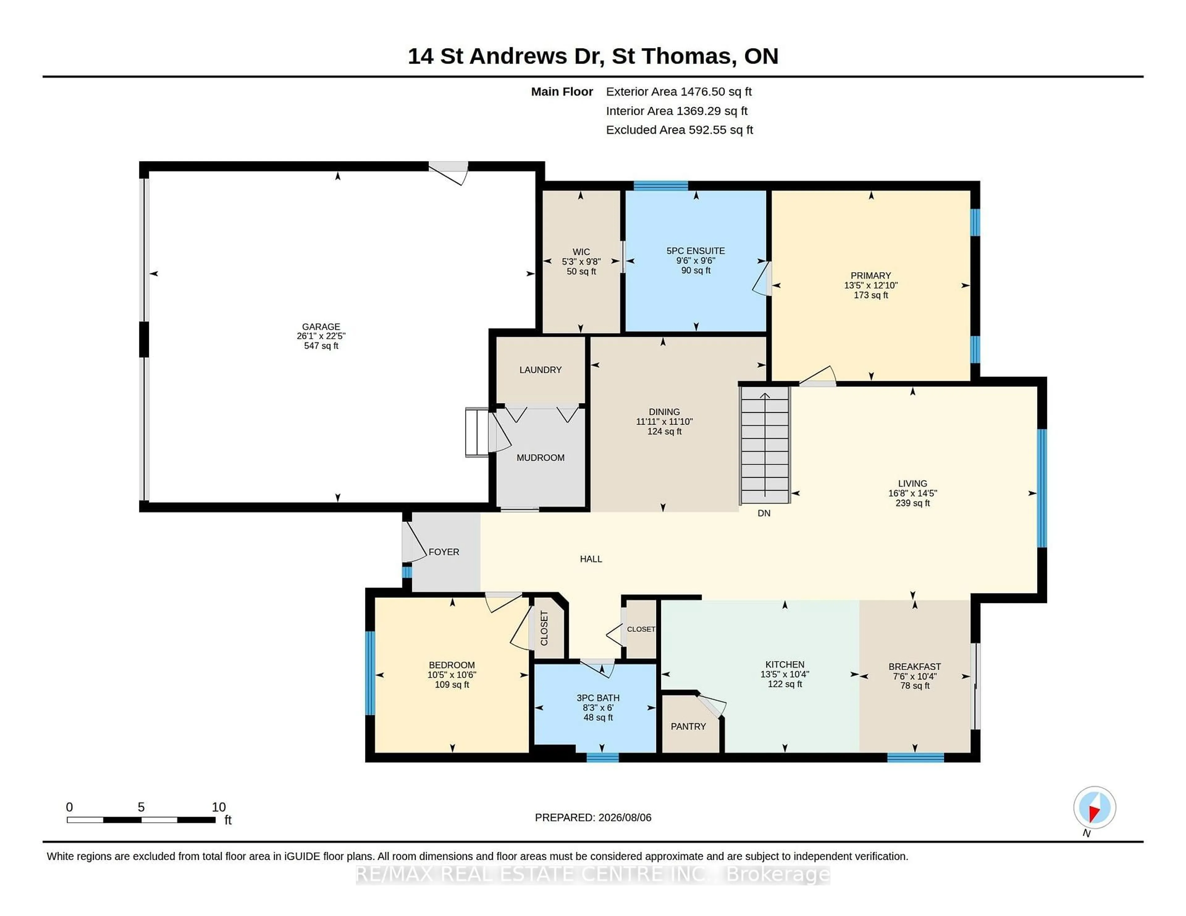 Floor plan for 14 St Andrews Dr, St. Thomas Ontario N5R 0G4