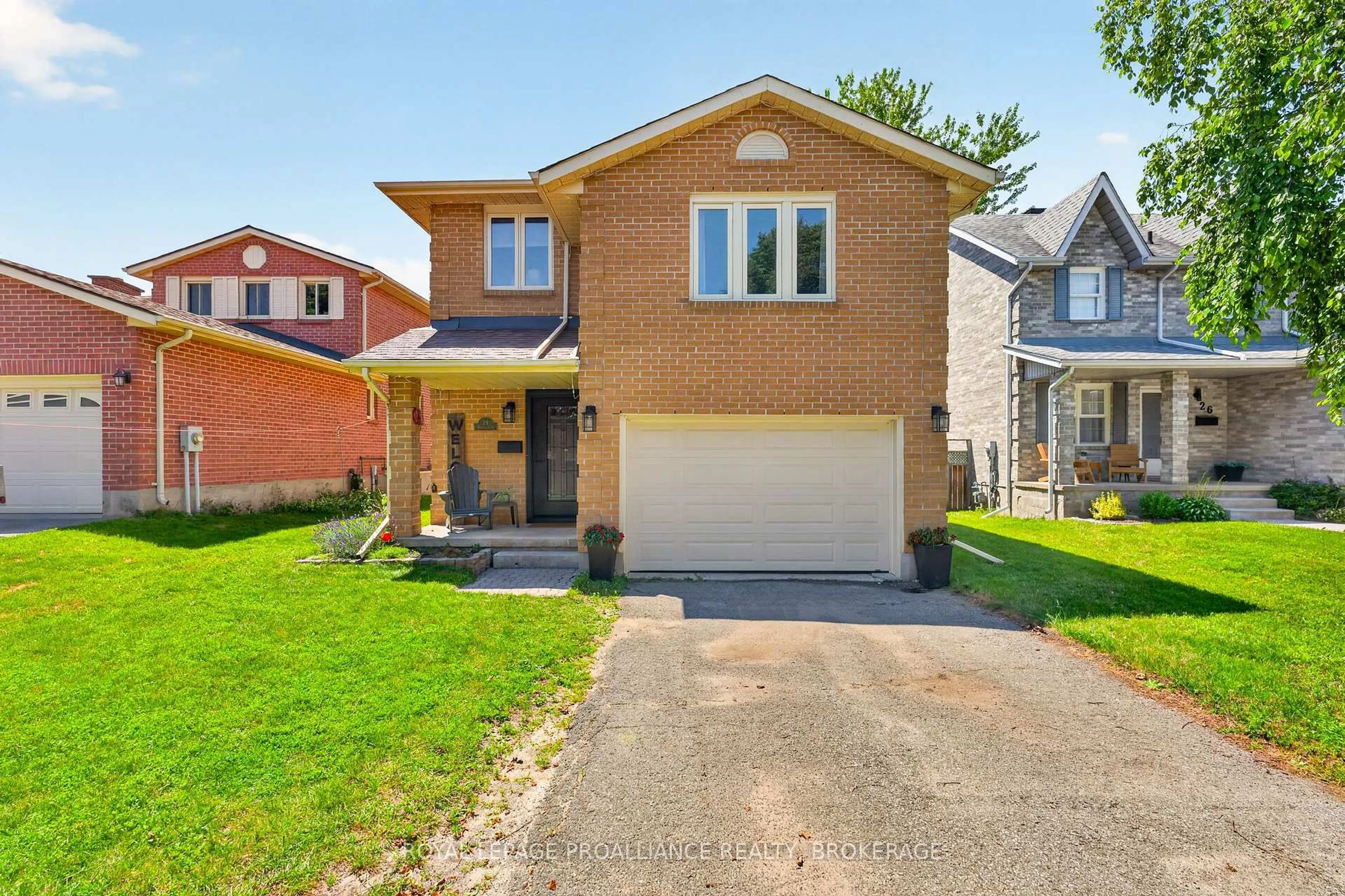 Home with brick exterior material, street for 24 Balmoral Crt, Kingston Ontario K7M 7T1
