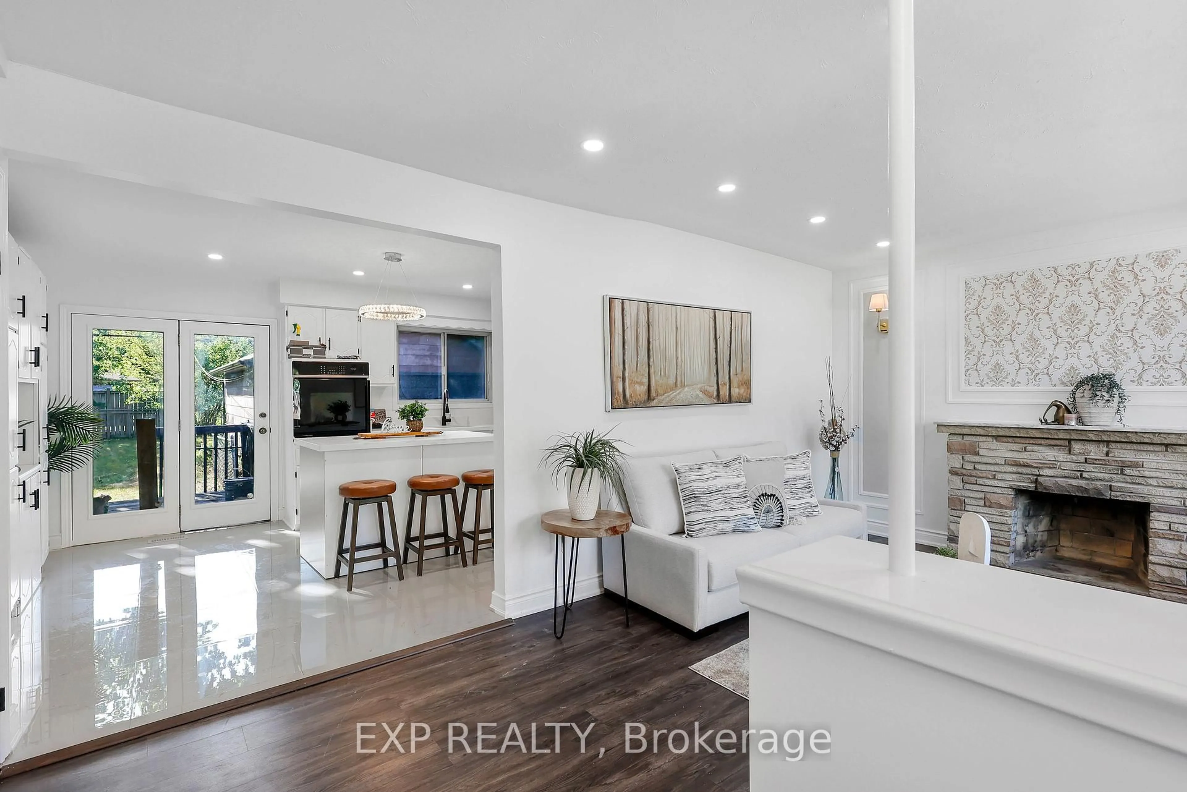 Open concept kitchen, ceramic/tile floor for 1235 Michael St, London East Ontario N5V 2H4