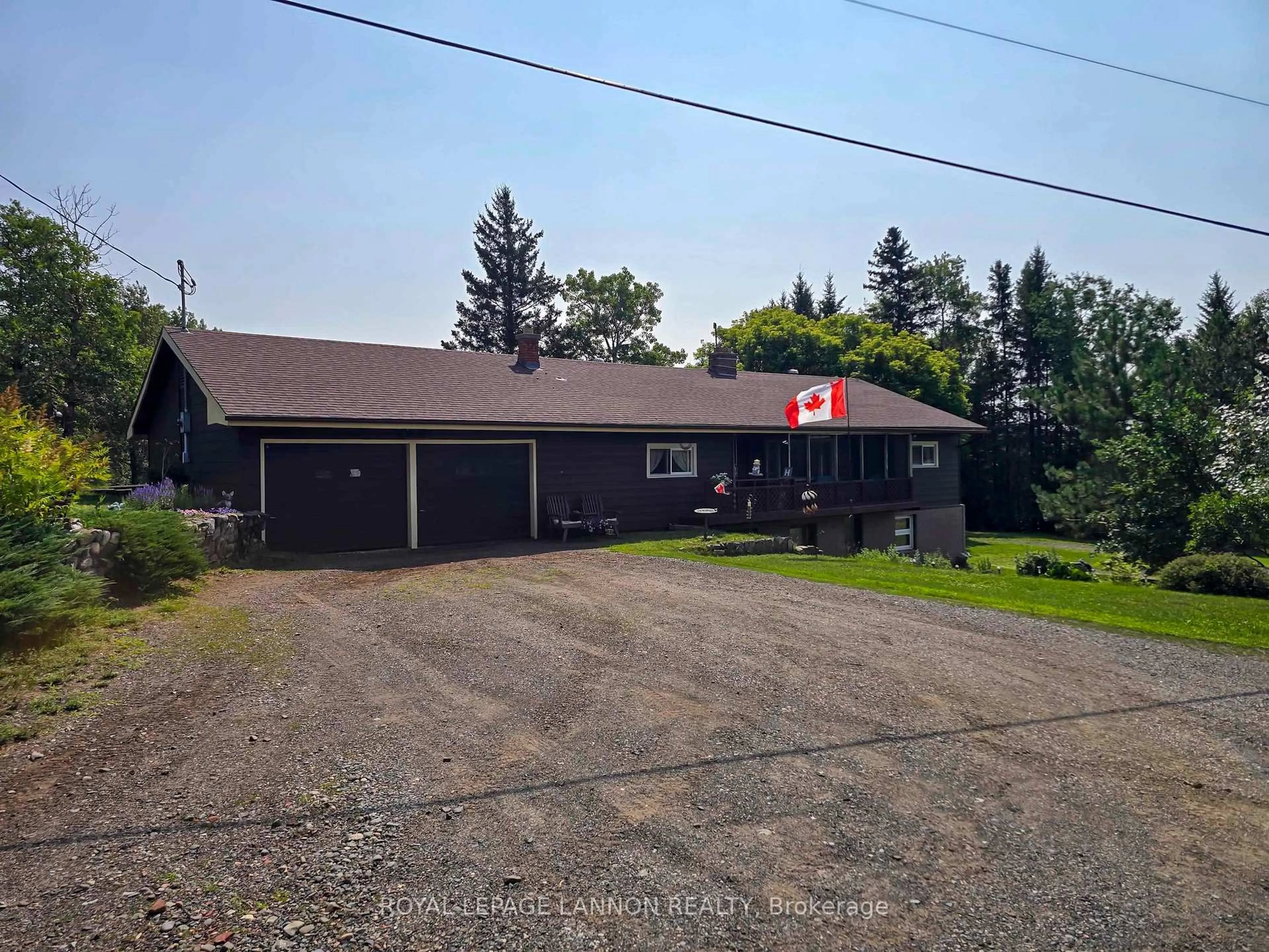 A pic from outside/outdoor area/front of a property/back of a property/a pic from drone, street for 5140 Hwy 11/17, Conmee Ontario P7K 0H7